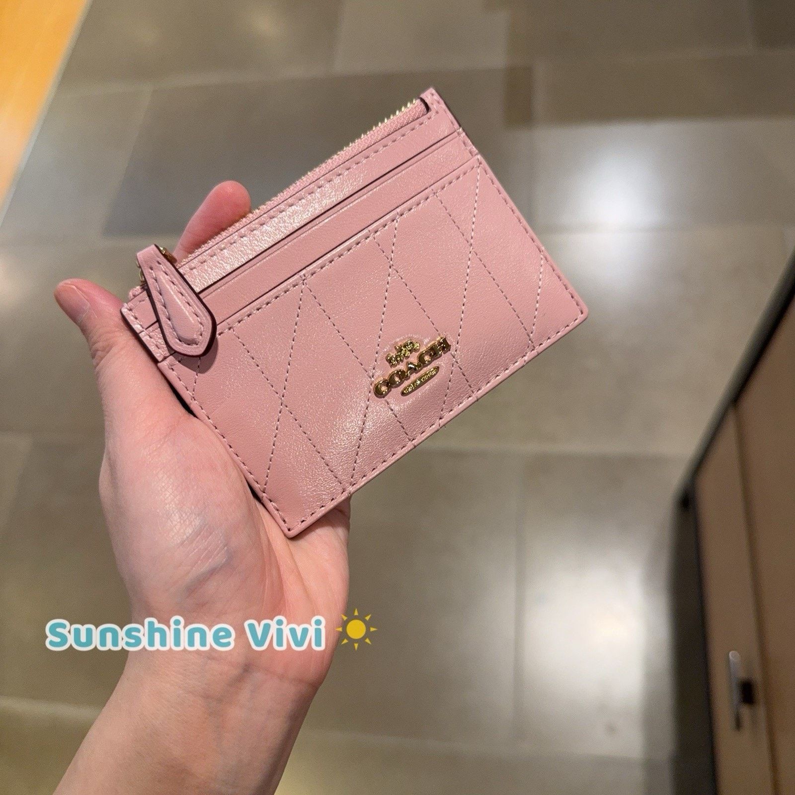 Coach NWT Coach Mini Skinny Id Case Carnation leather CEH41 Size ONE SIZE - 2 Thumbnail