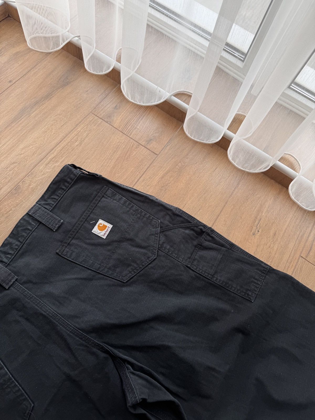 Carhartt × Carhartt Wip × Vintage Vintage Carhartt WIP Workwear Black Streetwear Pants Size US 40 / EU 56 - 13 Thumbnail