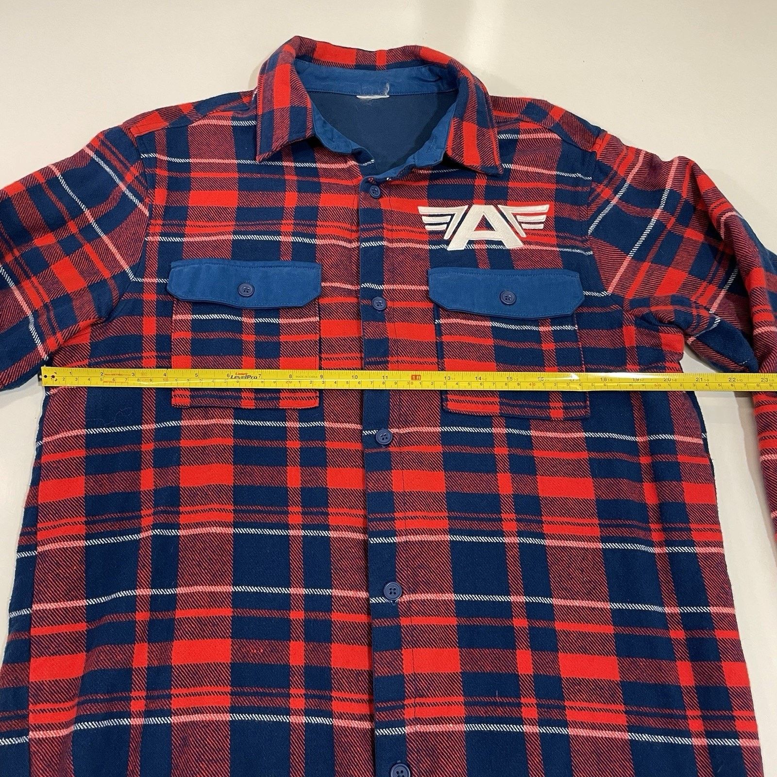 Marvel Comics MARVEL Captain America Shirt Mens Small Plaid Flannel Button Size US S / EU 44-46 / 1 - 4 Thumbnail