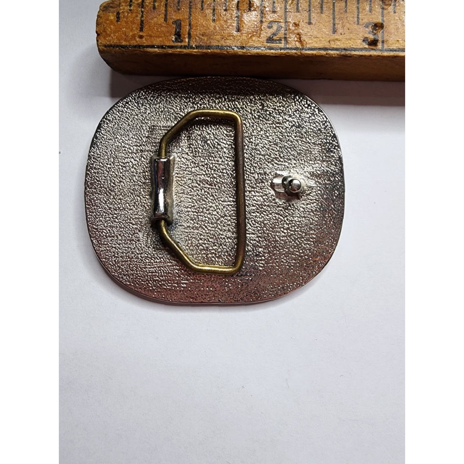 VonZipper VINTAGE Vonzipper Belt Buckle Large Enamel Silver Black Men's Belt Buckle 2 in Fits 2 in Silver 60s 70s 80s Mens Size ONE SIZE - 2 Thumbnail