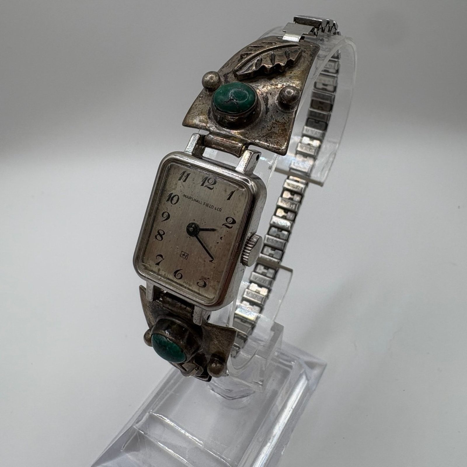Other Vintage Marshall Field & Co Swiss Watch Sterling & Turquoise Size ONE SIZE - 1 Thumbnail