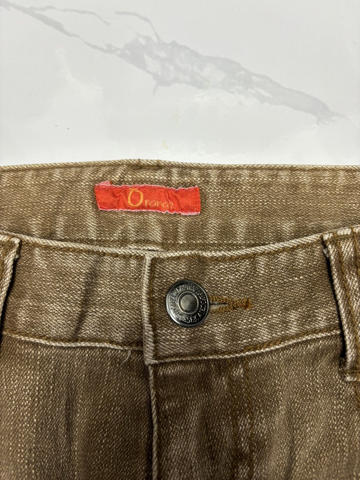 Other RARE FLARE JEANS ORANGE FADED BOOTCUT DENIM JEANS Size 26" / US 2 / IT 38 - 9 Thumbnail