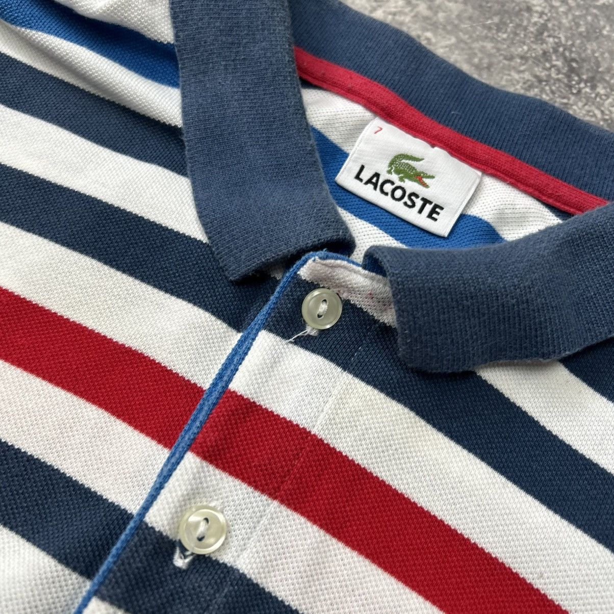 Lacoste Mens Lacoste Small logo Streetwear multicolor polo Size US XL / EU 56 / 4 - 4 Thumbnail