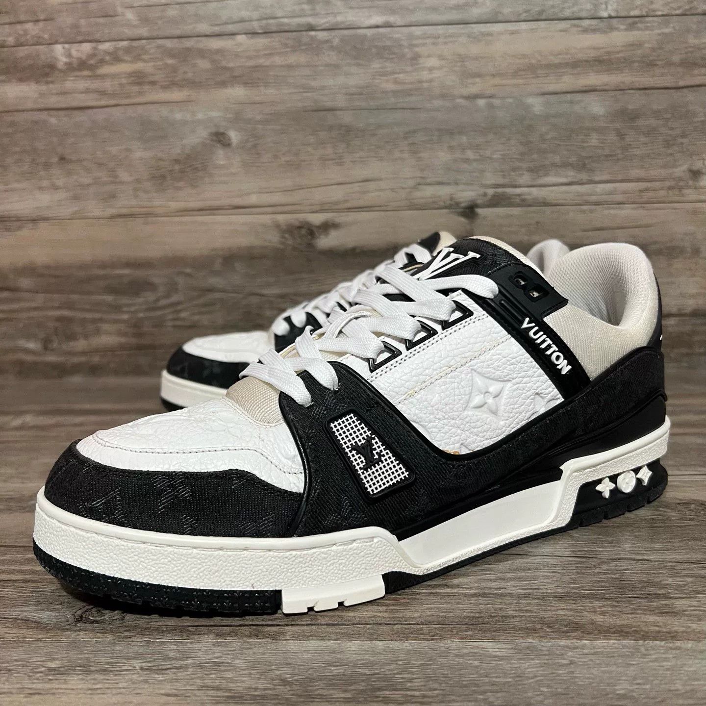 Louis Vuitton Louis Vuitton Training Denim Black Lowtop Sneakers 42 Men Size US 9 / EU 42 - 1 Thumbnail