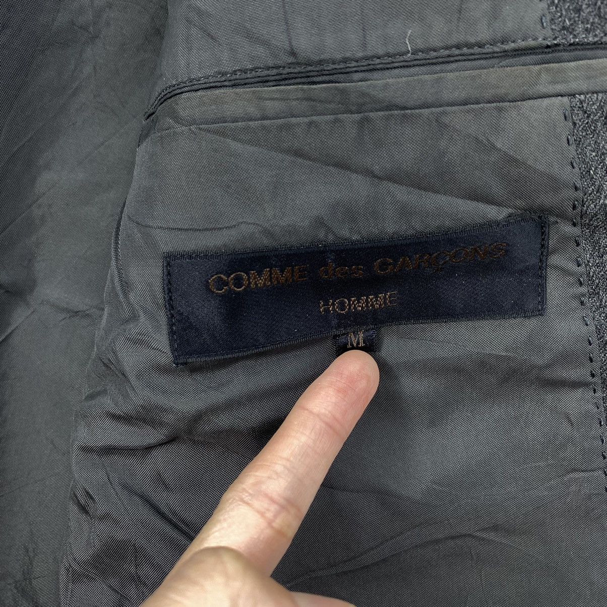 Comme des Garcons Vintage 90s COMME DES GARCONS Homme Dark Grey Blazer Coat Size US M / EU 48-50 / 2 - 5 Thumbnail