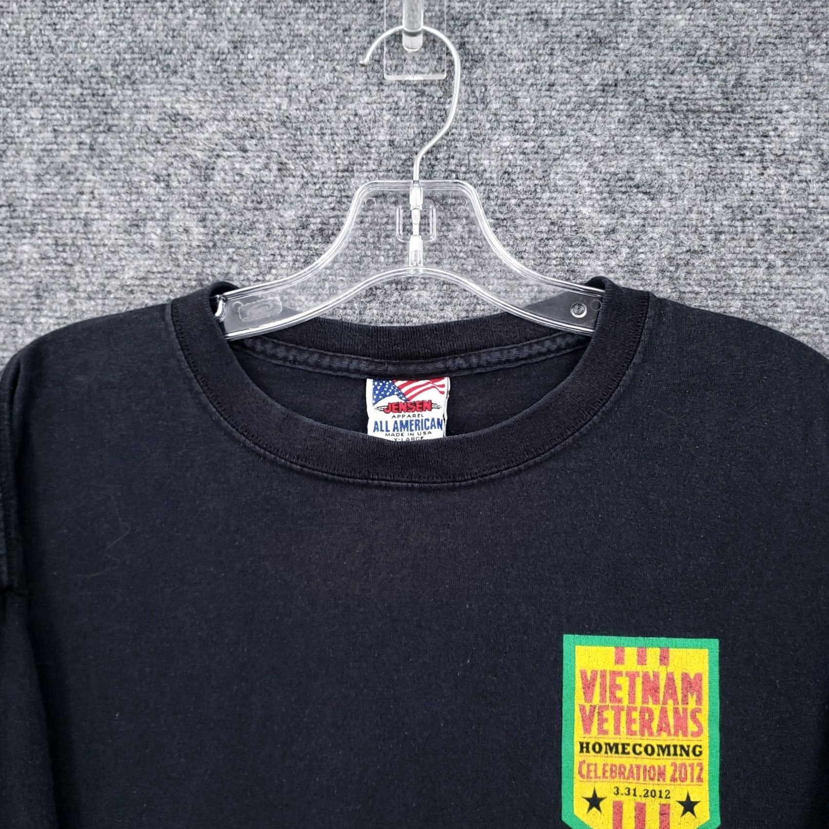 Vintage Vietnam Veterans Shirt XL Black Celebration 2012 America Jensen Size US XL / EU 56 / 4 - 4 Thumbnail
