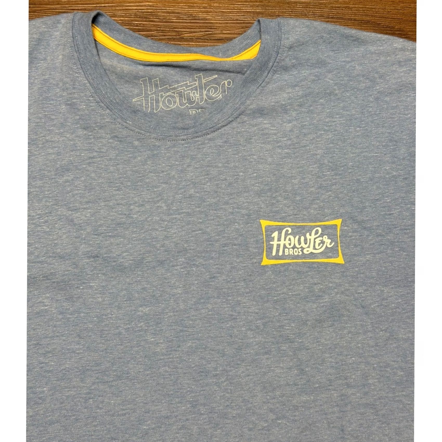 Vintage Howler Bros Mens Heed The Call Austin Texas Graphic LS T-Shirt Blue 2XL Size US XXL / EU 58 / 5 - 2 Thumbnail