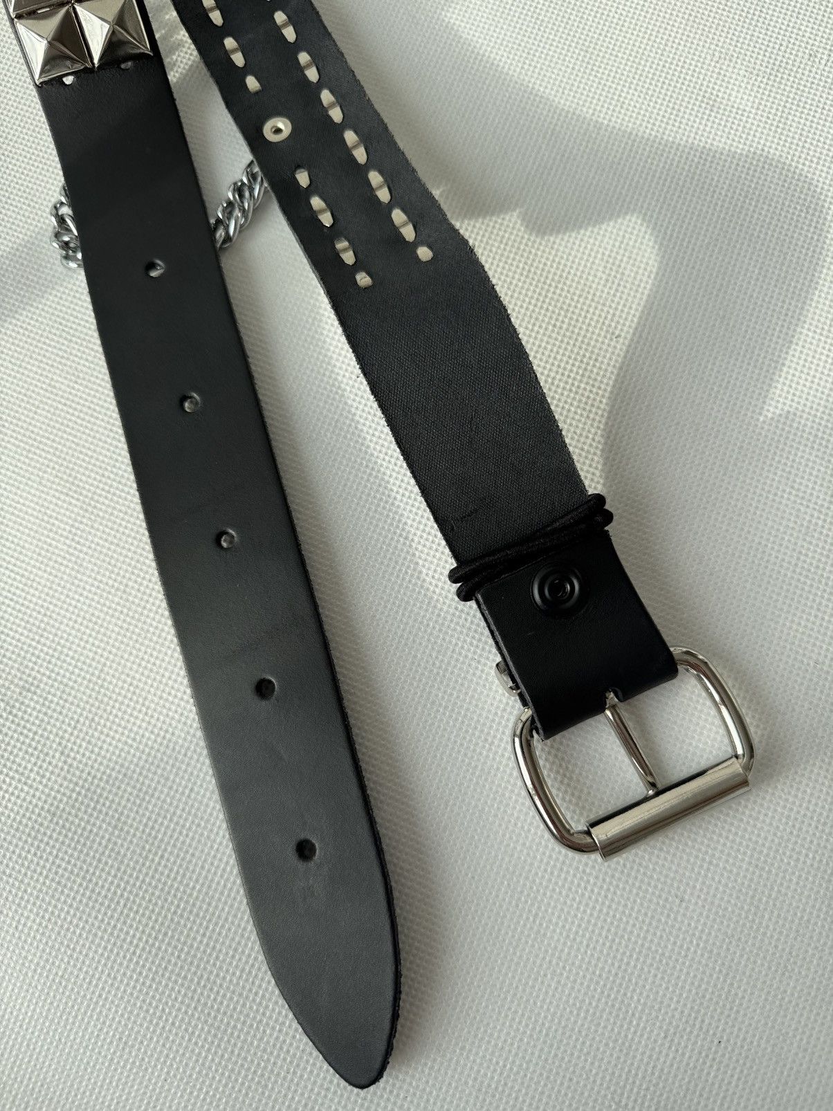 Hysteric Glamour × Japanese Brand Vintage Belts Y2K Rhinestones Punk leather belt Japanese Size ONE SIZE - 16 Thumbnail