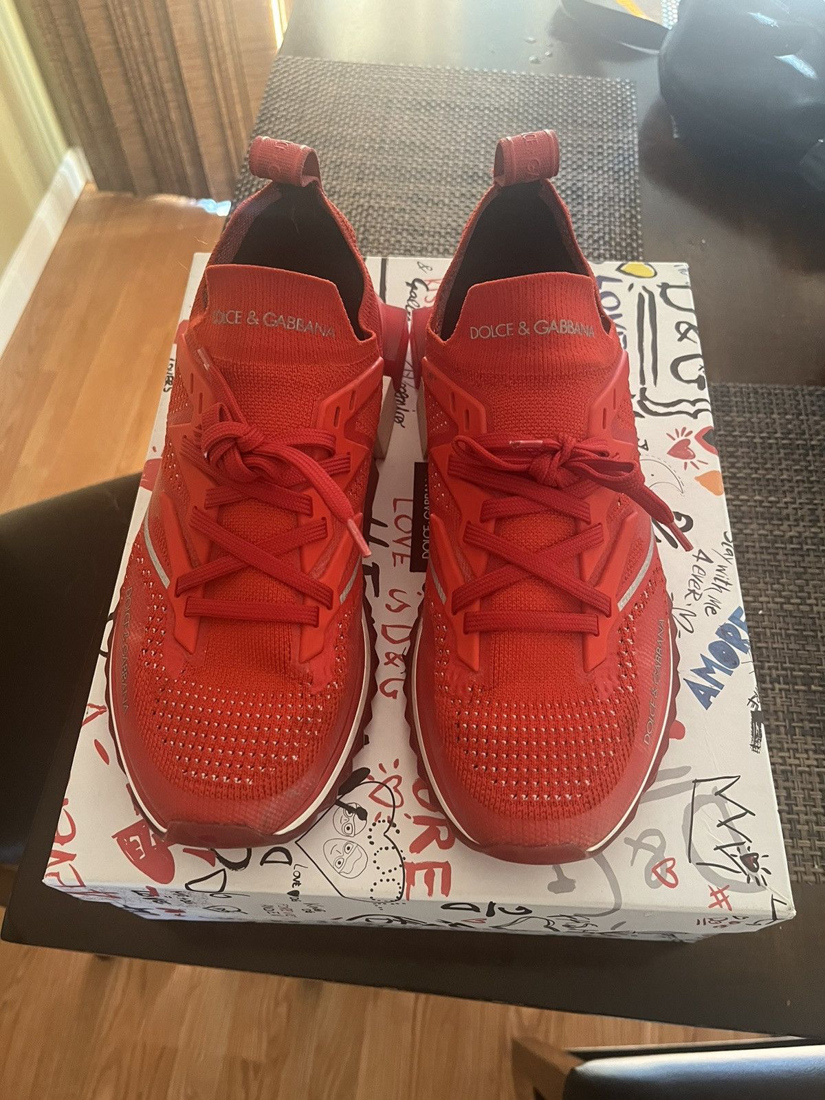 image of Red Dolce Gabbana Shoes, Men's (Size 9)