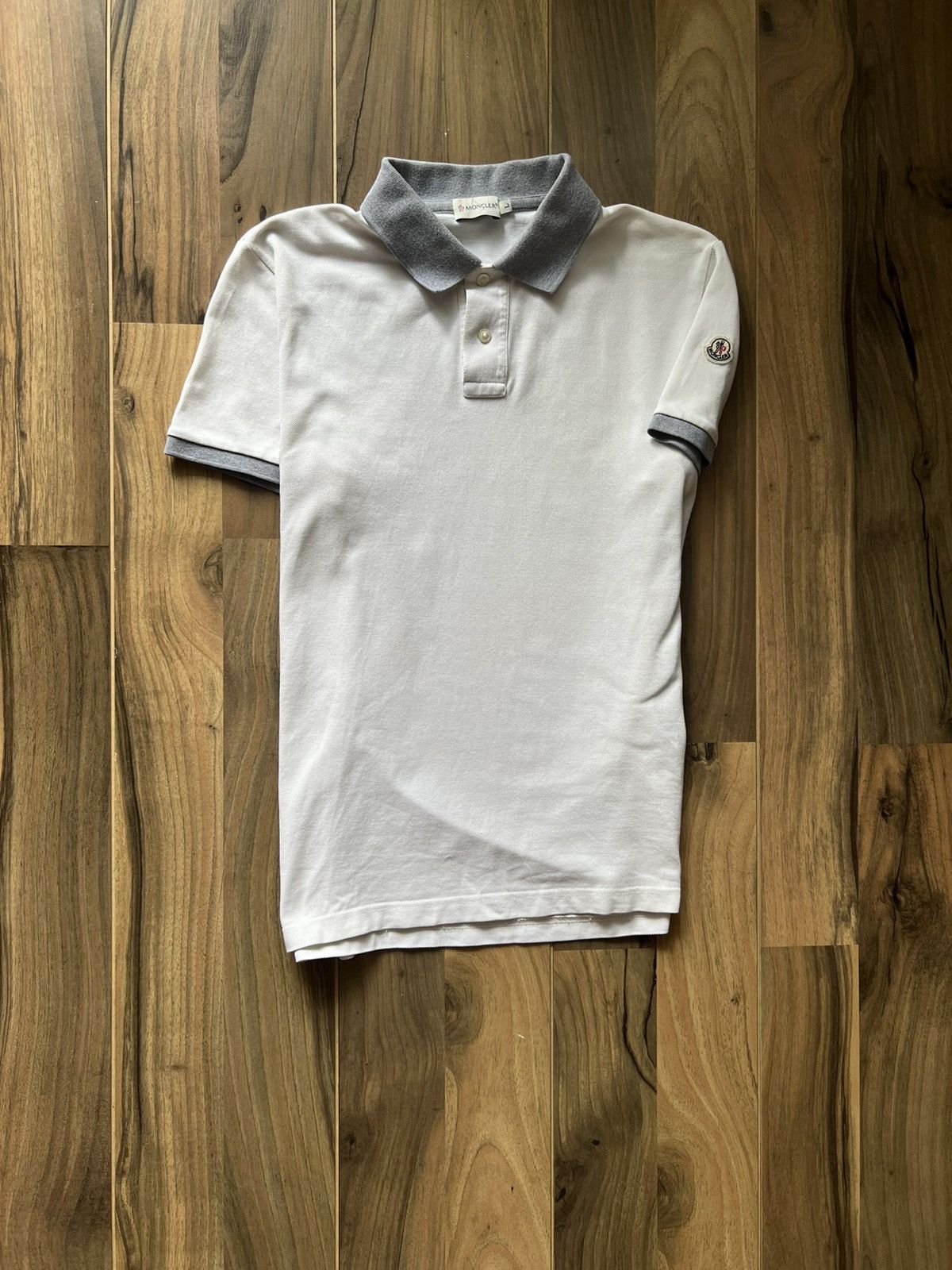 Moncler Polo Logo On the Collar T Shirt