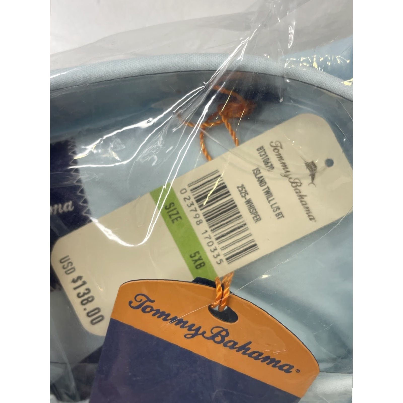 Tommy Bahama NWT Tommy Bahama Island Twill Long Sleeve Shirt Silk Blend Whisperer Mens 5XB Blue Cotton Silk Button-Up Collared Big & Tall Mens Shirt Size US XXL / EU 58 / 5 - 2 Thumbnail