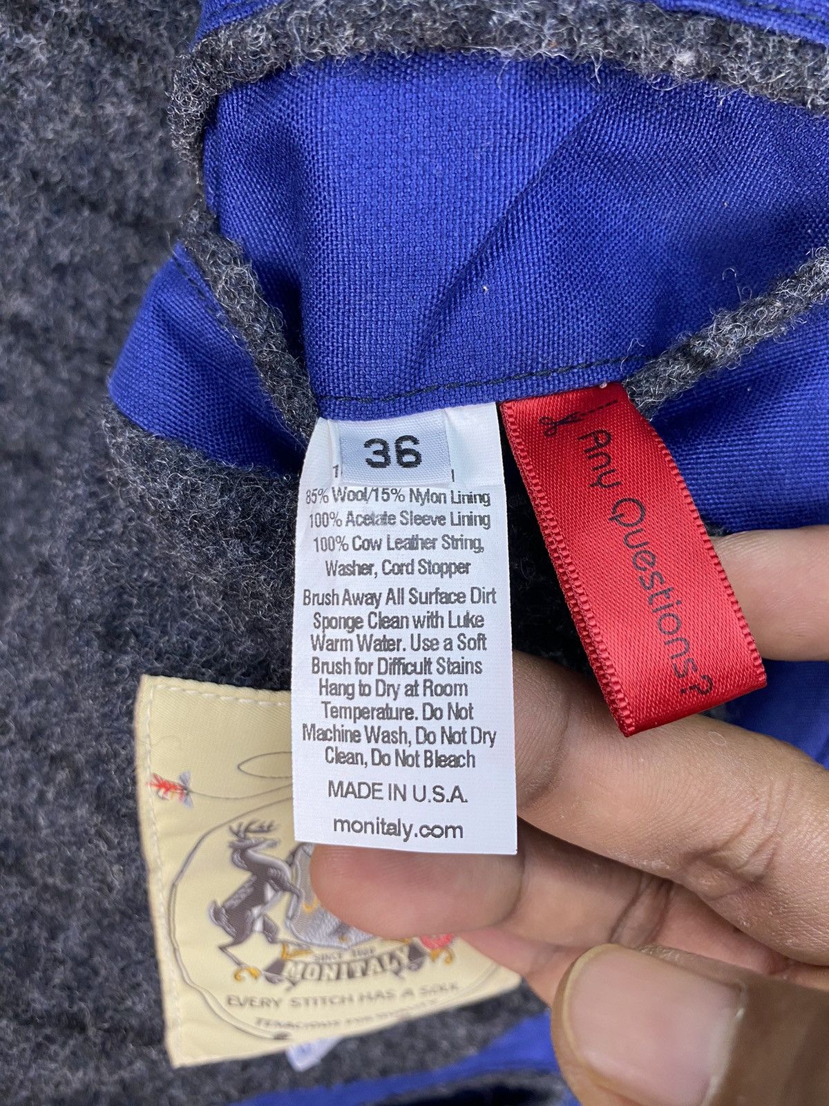 Monitaly Monitaly Waxed Canvas Felt Lined Mountain Parka Size US S / EU 44-46 / 1 - 10 Thumbnail