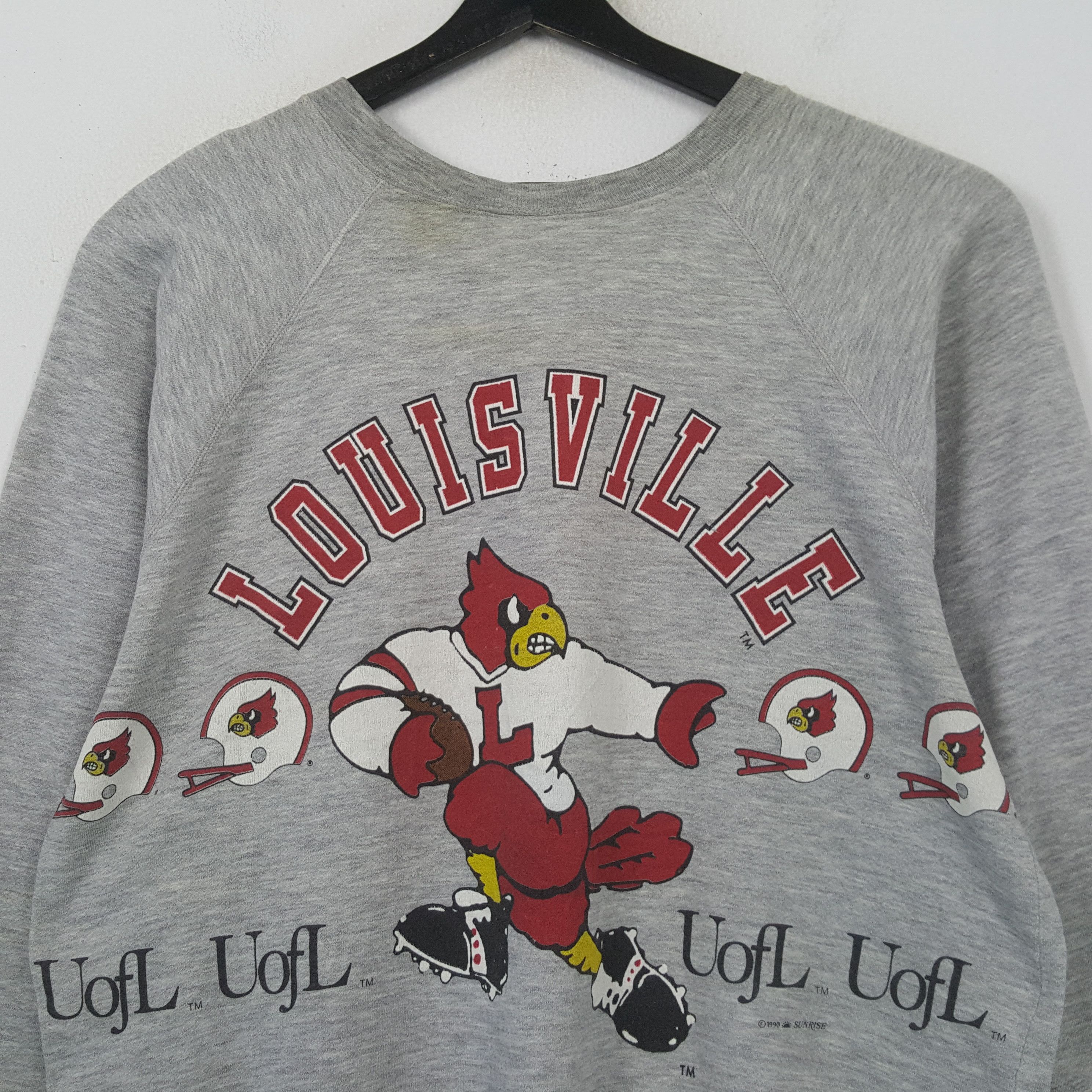 Vintage University Of Louisville Football Team Sweatshirt RR6 Size US M / EU 48-50 / 2 - 4 Thumbnail