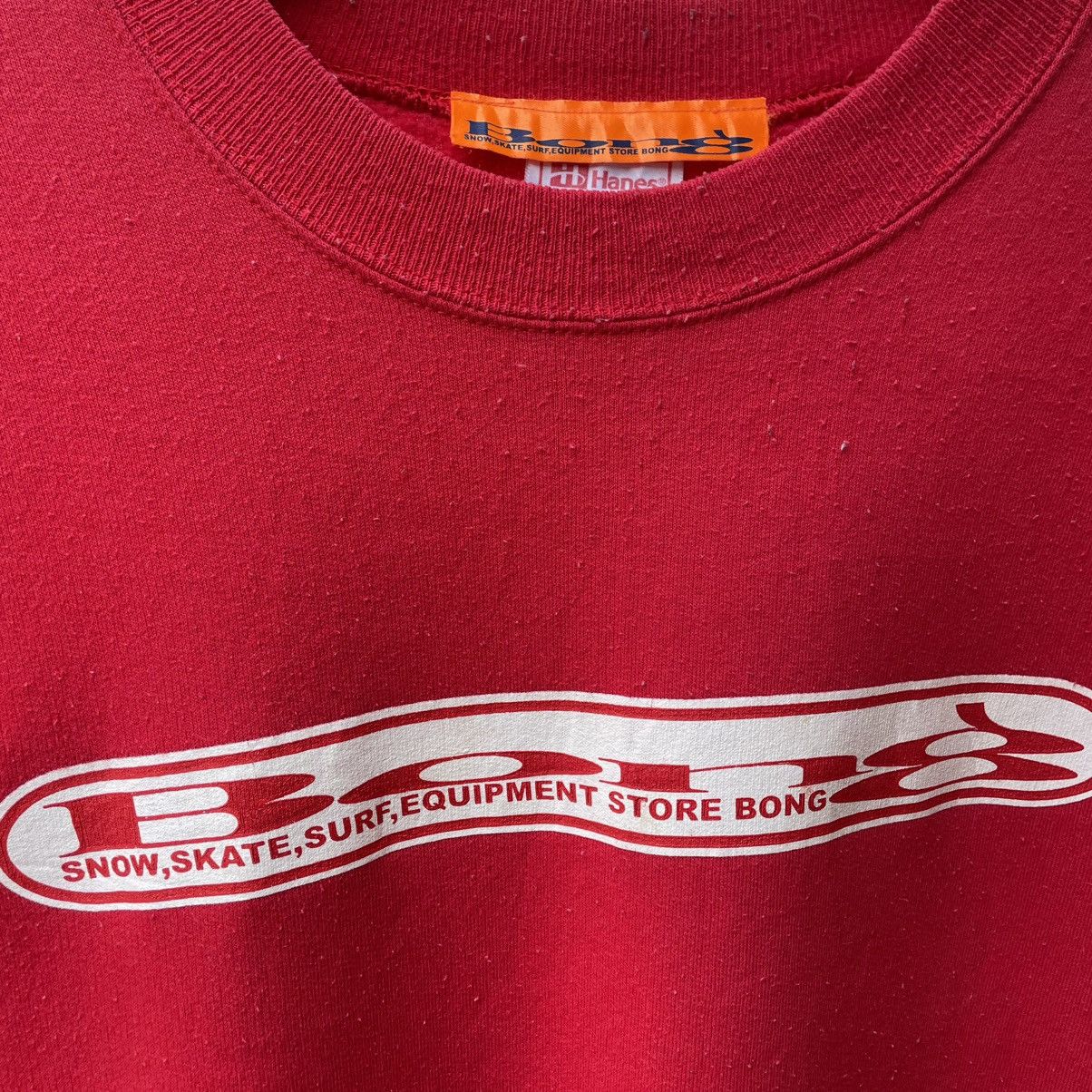Vintage 🔥Vintage 90s Bong Big Center Box Logo Surf Skate Sweatshirts Size US M / EU 48-50 / 2 - 6 Thumbnail