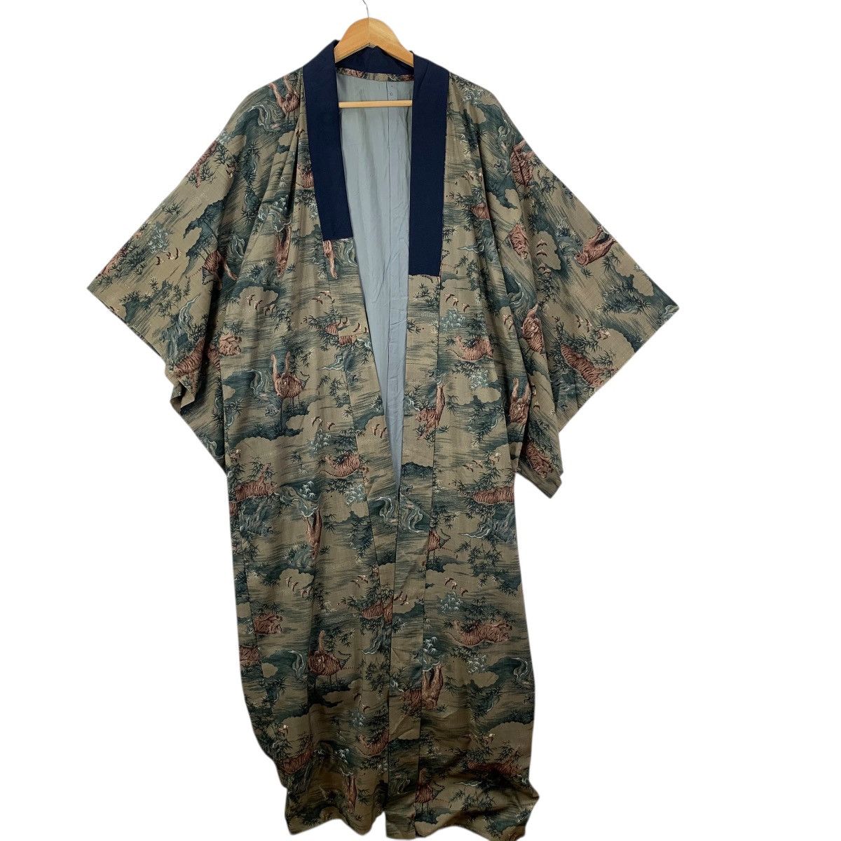 Vintage Vintage 70s KIMONO INFINITY TIGER JAPAN Traditional Geisha Size XXL / US 16-18 / IT 52-54 - 3 Thumbnail