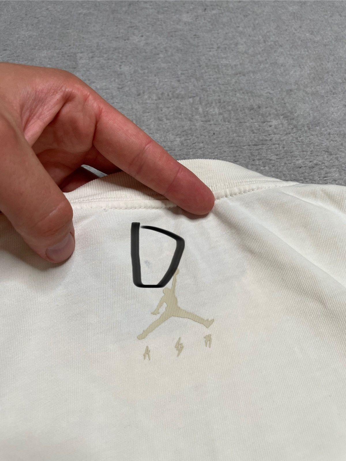 J Balvin × Jordan Brand Vintage Cream T-Shirt Tee Jordan J. Balvin Streetwear Drip Size US S / EU 44-46 / 1 - 10 Thumbnail