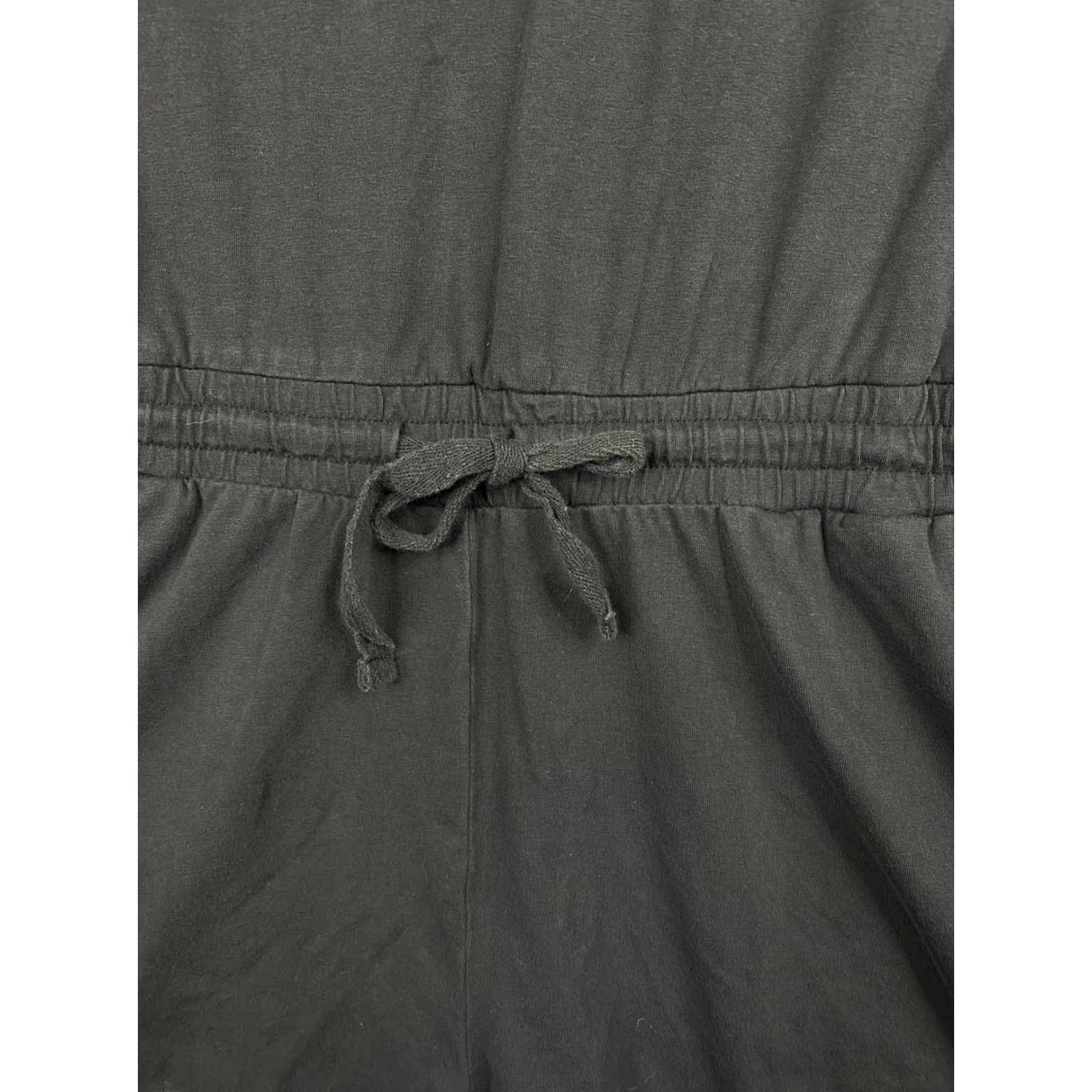 Calvin Klein Calvin Klein Romper Women XL Black Sleeveless Tie Waist Stretch Short Shortall Size 40" / US 18 - 5 Thumbnail