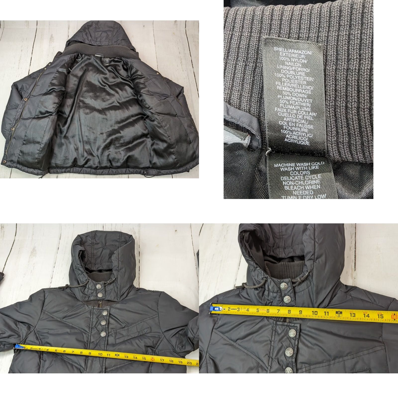 DKNY DKNY Active Down Feather Puffer Jacket Hooded Insulated Winter Black Women M Size DKNY Active Down Jacket Hooded Insulated Winter Black Women M Size M / US 6-8 / IT 42-44 - 8 Thumbnail