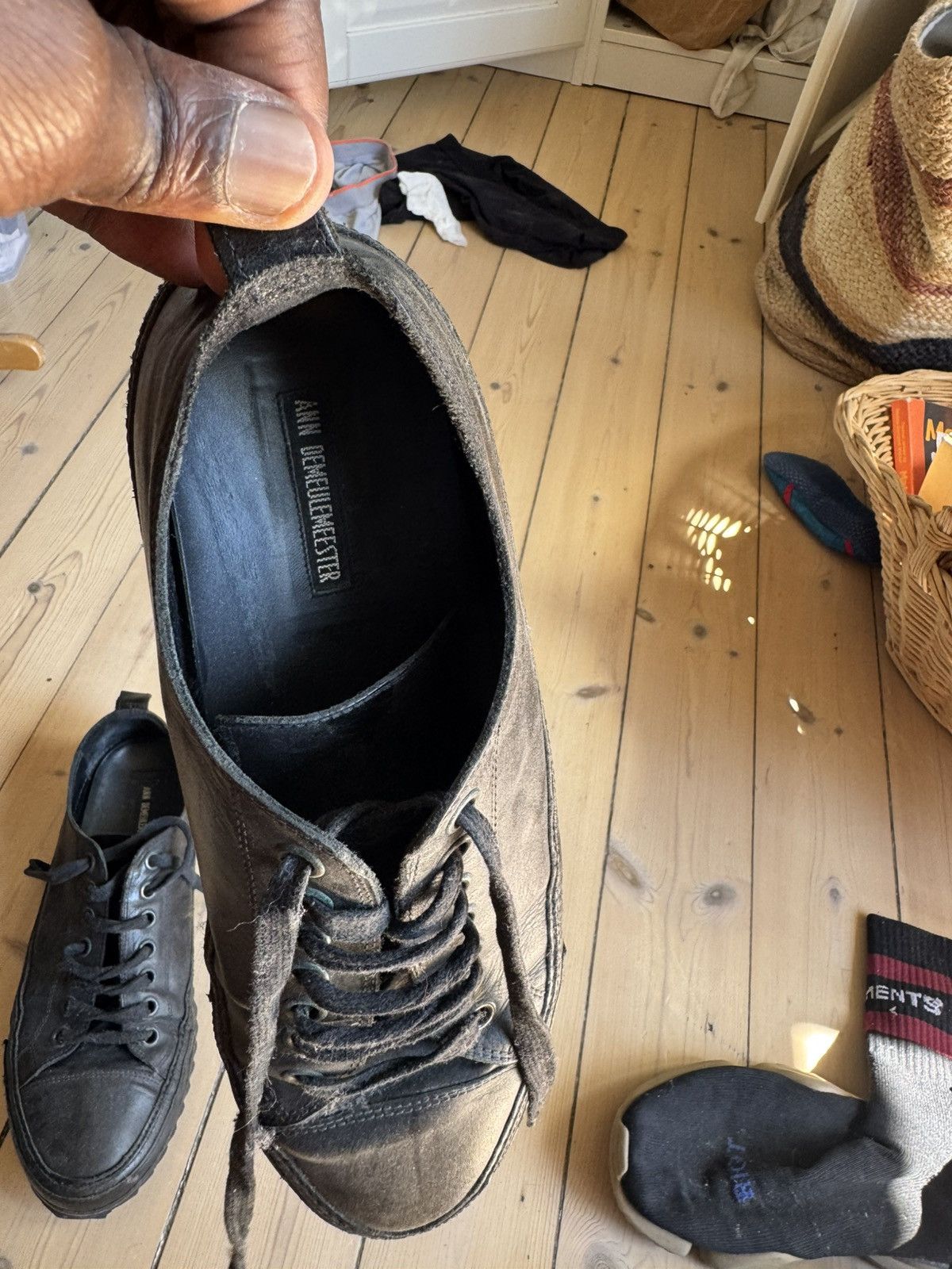 Ann Demeulemeester Ann D leather shoes Size US 10.5 / EU 43-44 - 2 Thumbnail