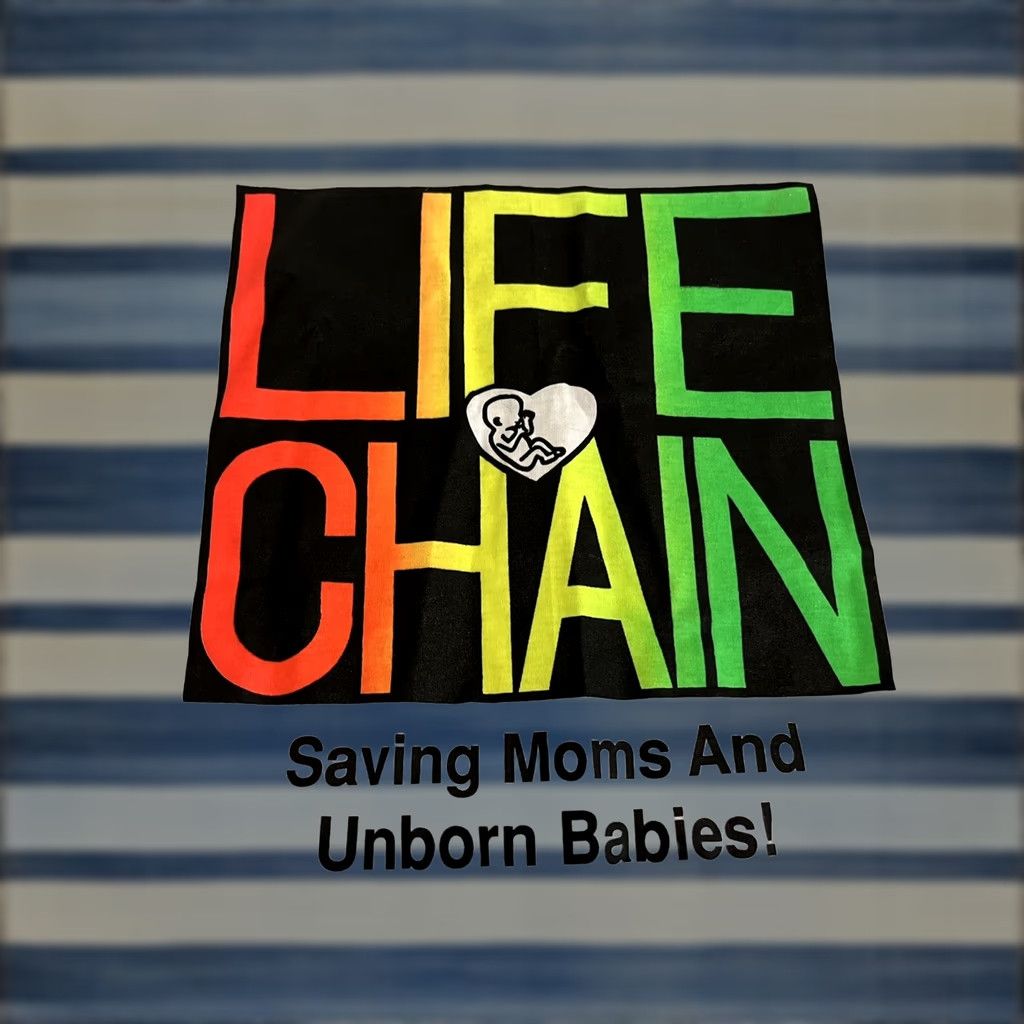 Vintage VINTAGE Life Chain Shirt Anti-Abortion Psalm 139:13 Roe v Wade Single Stitch XL Shirt Mens White 90s Cotton Blend Screen Stars Classic Tee Size US XL / EU 56 / 4 - 1 Thumbnail