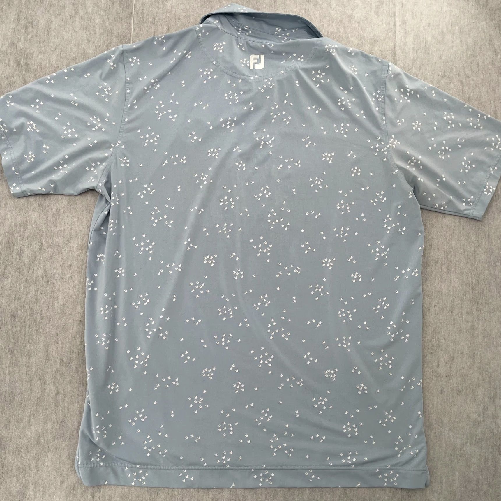 Footjoy Footjoy Polo Adult XL Blue Bird Print Golf PGA National Mens Shirt Size US XL / EU 56 / 4 - 2 Thumbnail