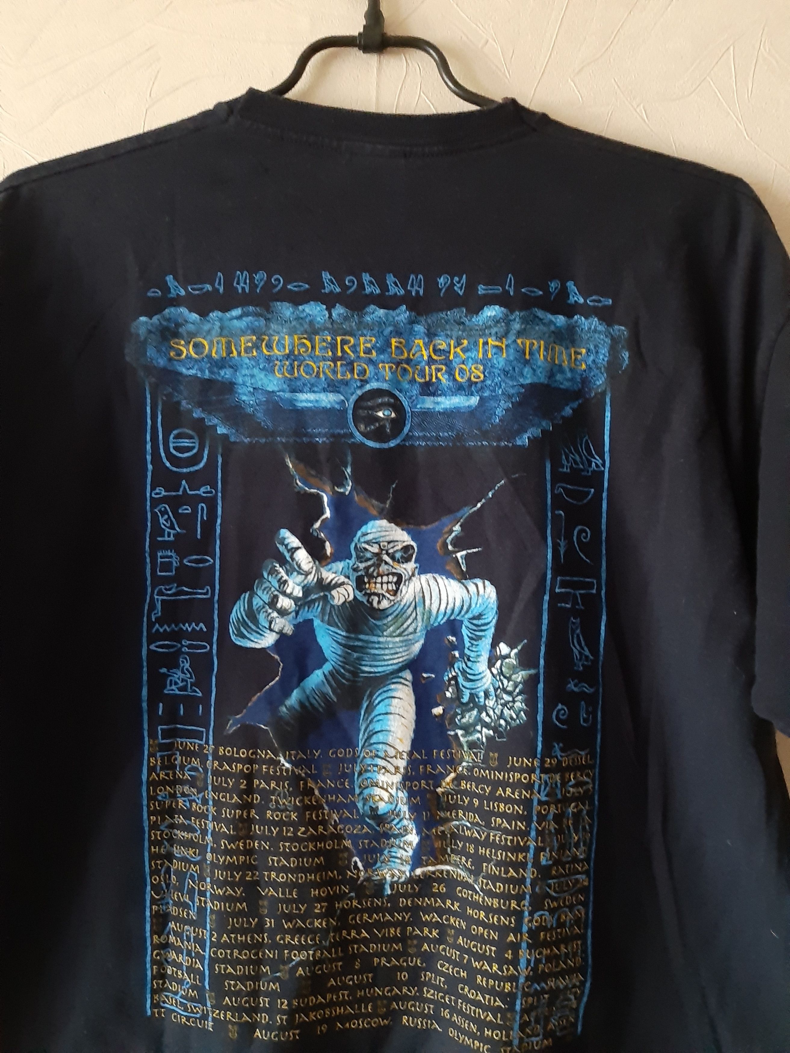 Fruit Of The Loom × Vintage Iron Maiden 2008 Somewhere Back In Time World Tour shirt Size US L / EU 52-54 / 3 - 5 Thumbnail