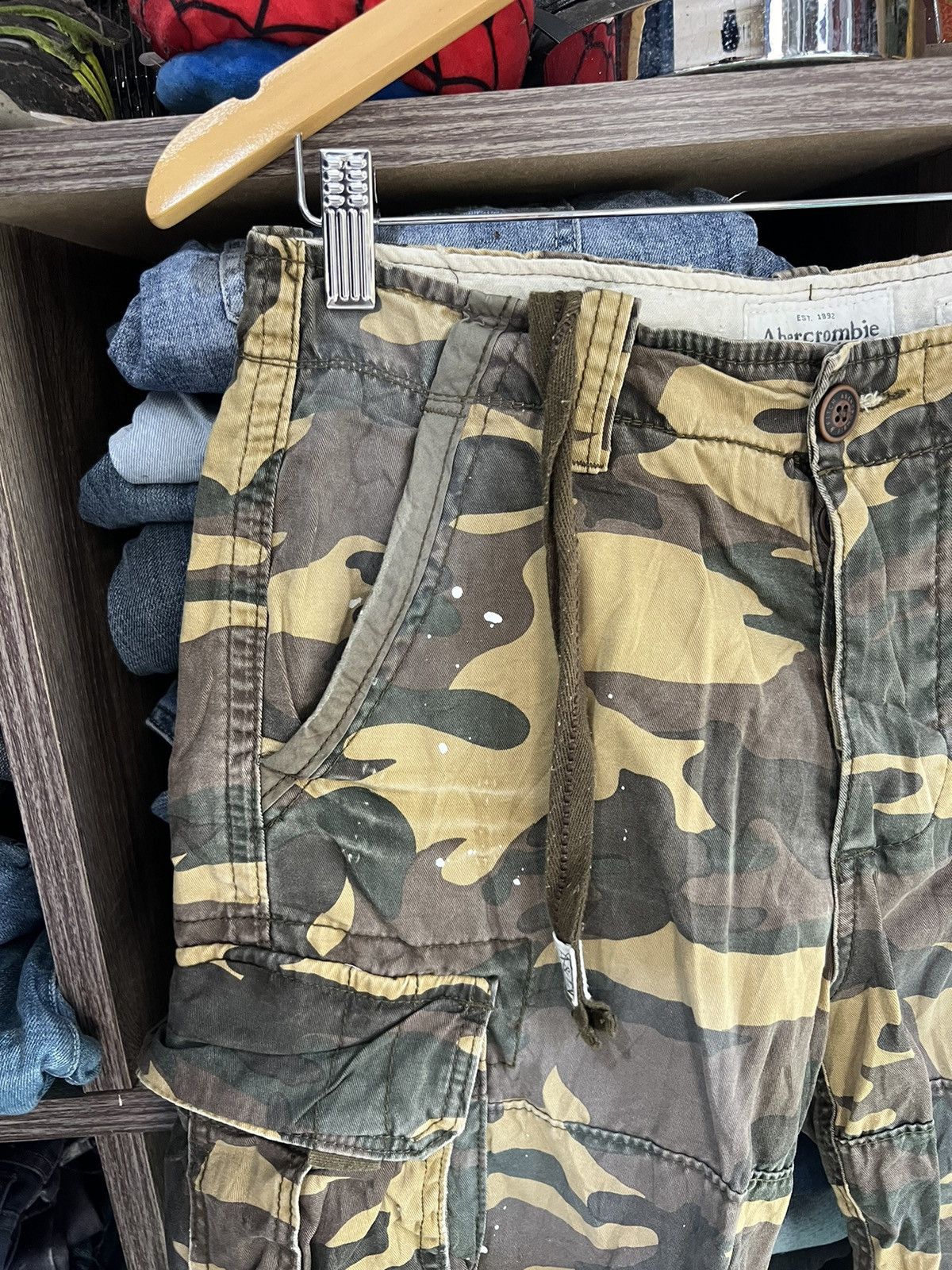Abercrombie & Fitch 🔥Vintage Abercrombie & Fitch Camo Short Pant Cargo Size US 31 - 4 Thumbnail
