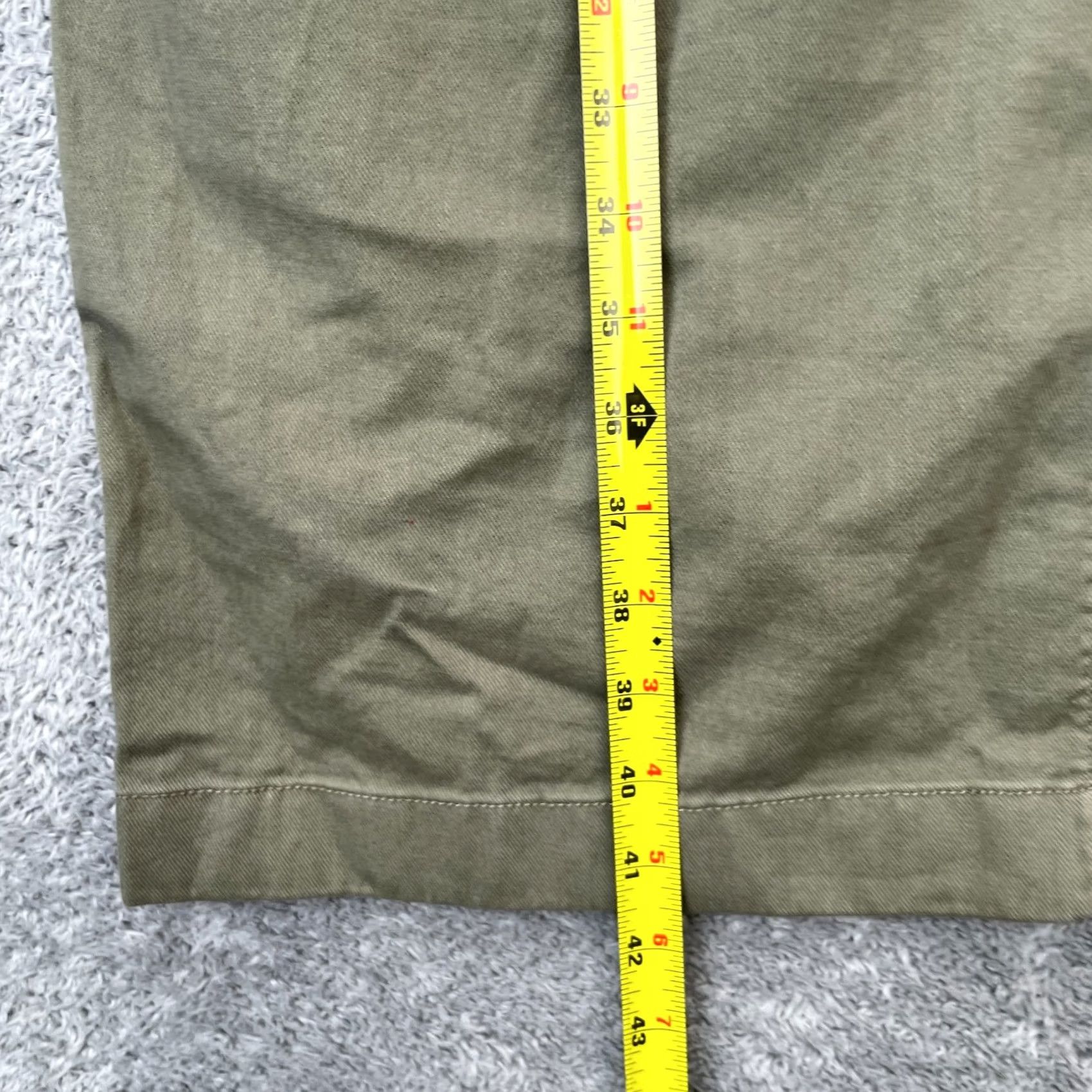Gap Gap Pants Womens Green Khakis Cotton Wide Leg Golf Tennis Resort Wear 16 Size 38" / US 16 / IT 52 - 6 Thumbnail