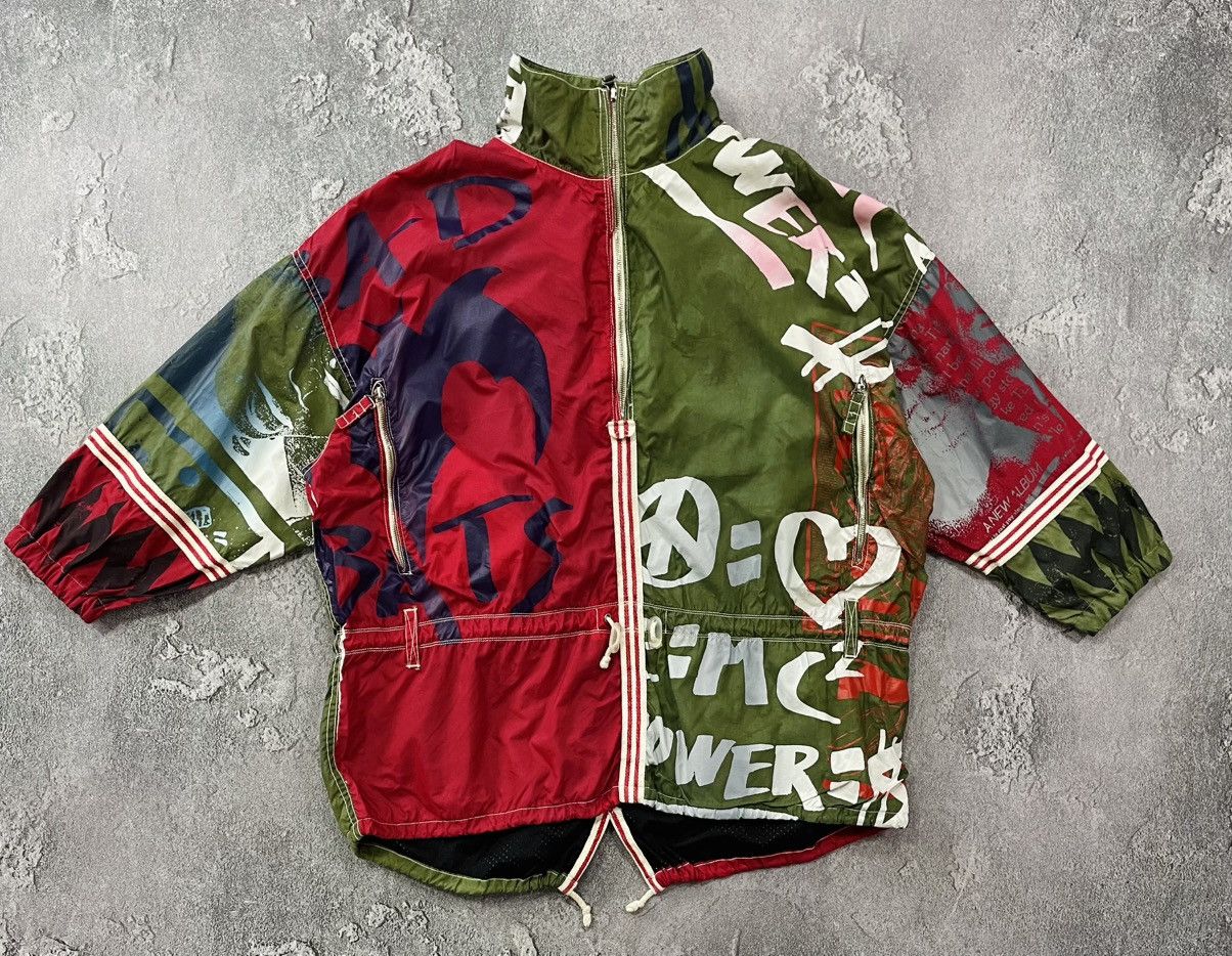 JET SET Vintage 90’s JET SET Nylon Multi Colour Half Zip Ski Jacket Size US XL / EU 56 / 4 - 1 Thumbnail