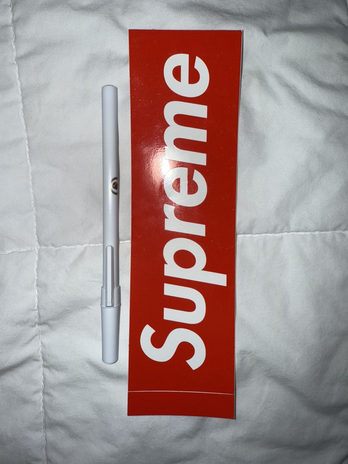Supreme 5 total SUPREME Red Box Logo Bumper Stickers Decals 2.2x7.6” Size ONE SIZE - 11 Thumbnail