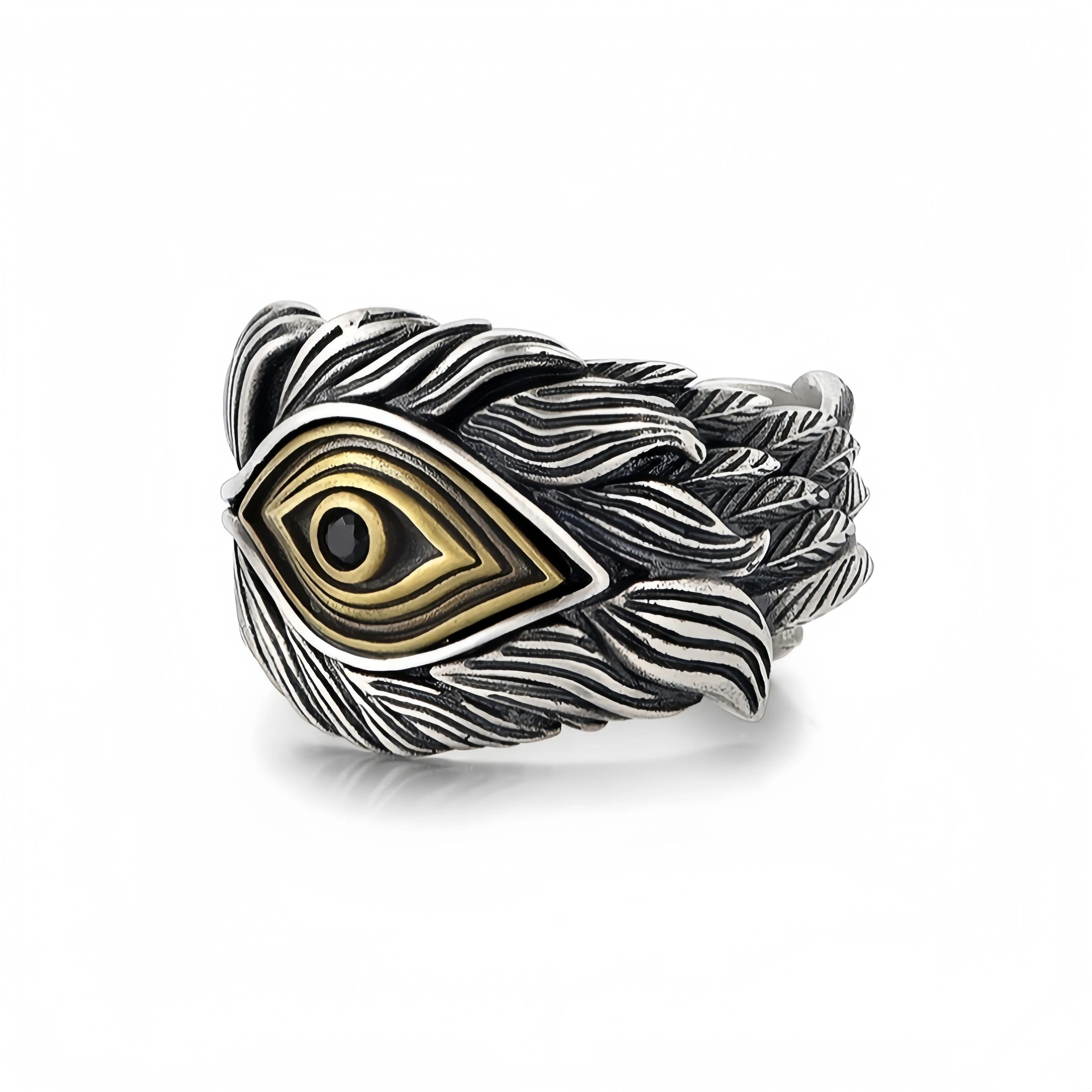 Japanese Brand Retro Feather Ring Size ONE SIZE - 4 Thumbnail