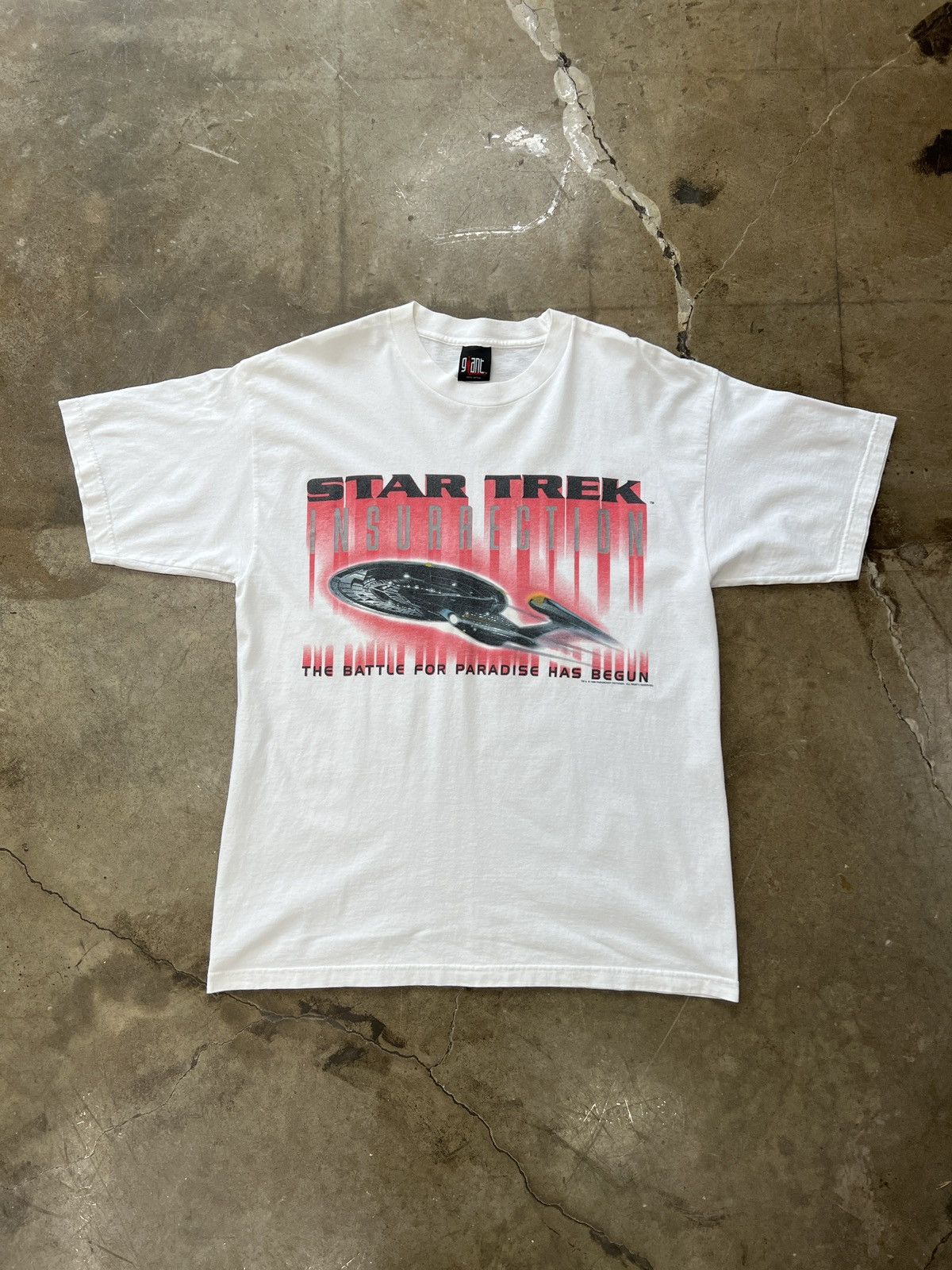 Vintage Vintage 1998 Star Trek Insurrection Giant Tag Tee XL Size US XL / EU 56 / 4 - 2 Thumbnail