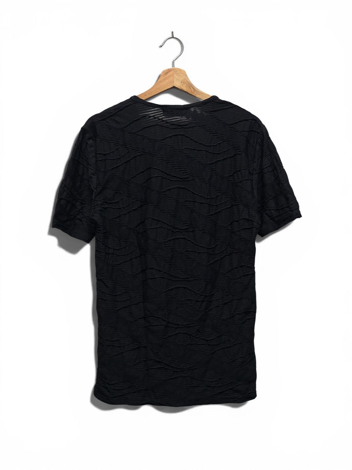 Tornado Mart Tornado Mart Vneck Pleated Wave Style Stretch Shirt Size US M / EU 48-50 / 2 - 2 Thumbnail