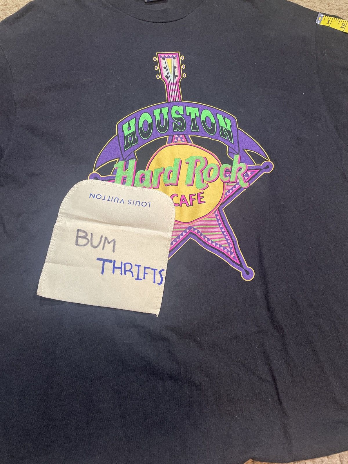 Hard Rock Cafe × Vintage Vintage 90s Hard Rock Cafe Houston Texas T-Shirt Size US XL / EU 56 / 4 - 6 Thumbnail