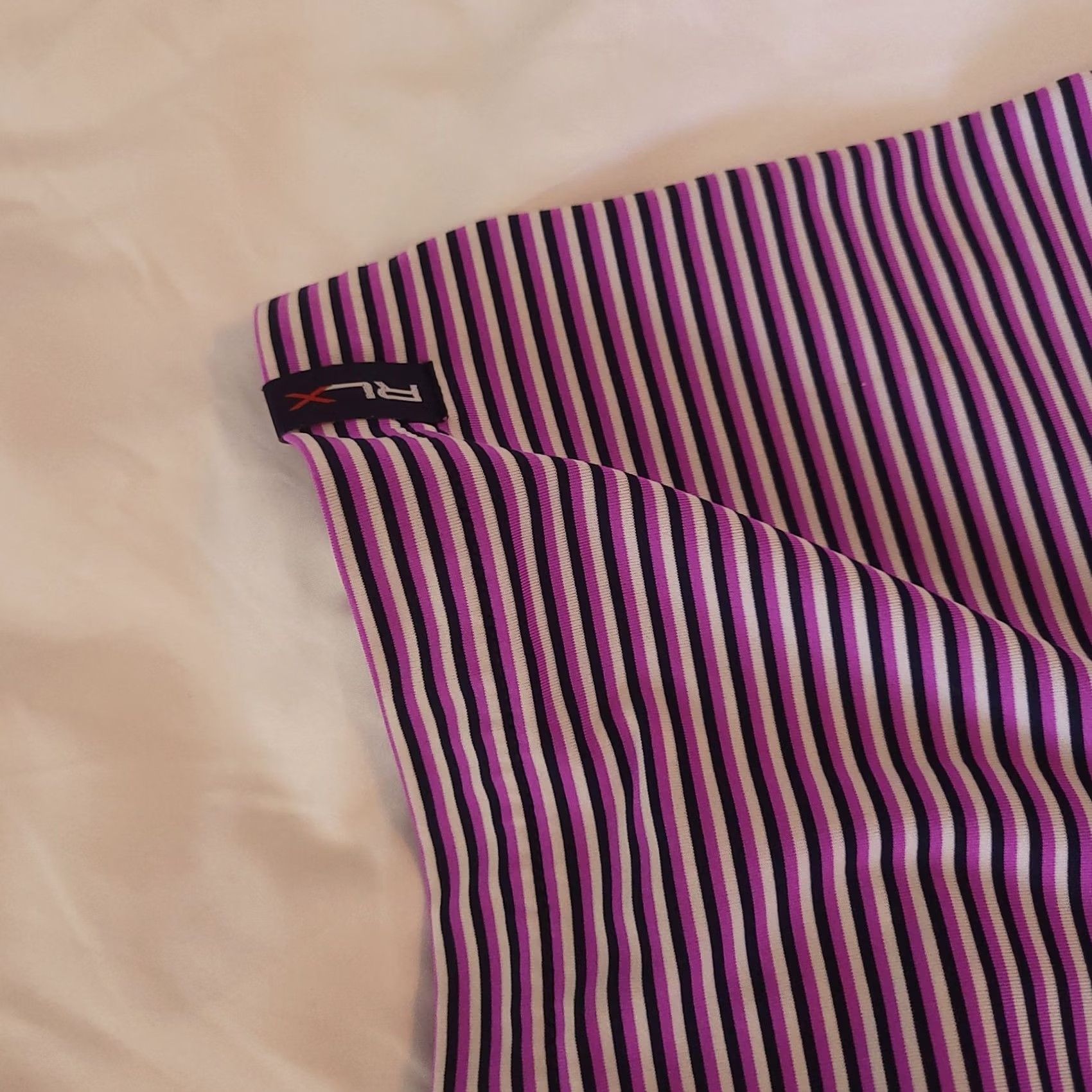 Ralph Lauren VINTAGE RLX Ralph Lauren Polo Shirt Mens Large Striped Sharkstooth Golf Performance Size US L / EU 52-54 / 3 - 4 Thumbnail