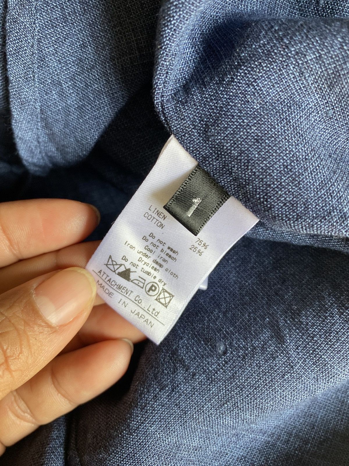 Kazuyuki Kumagai Attachment KAZUYUKI KUMAGAI (ATTACHMENT) Indigo V-Neck Tunic Size US M / EU 48-50 / 2 - 5 Thumbnail