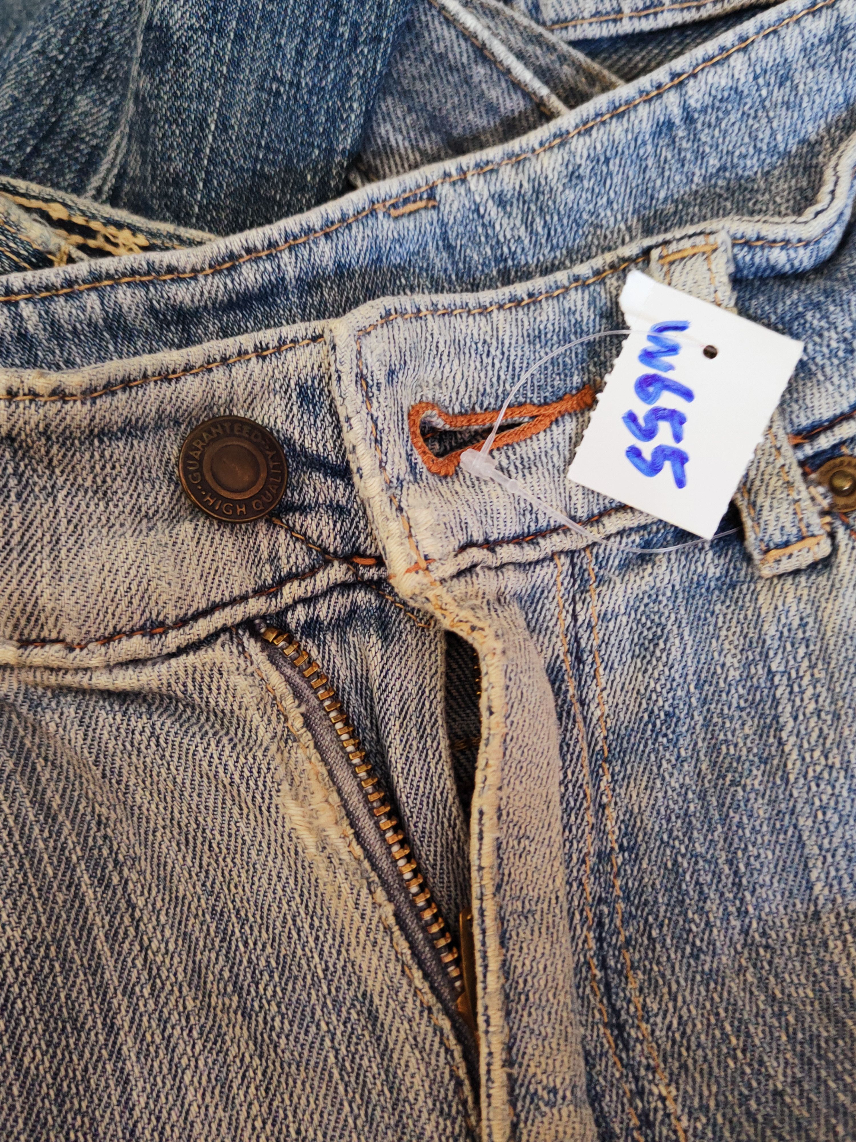 Japanese Brand Japanese Brand Blue Faded Distressed Ripped Jeans #W655 Size US 32 / EU 48 - 15 Thumbnail