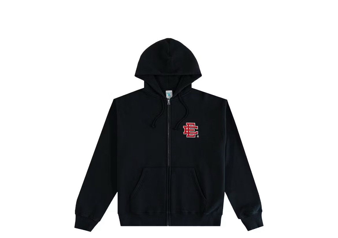 Eric Emanuel Eric Emanuel EE black w red zip up hoodie sweatshirt XL Size US XL / EU 56 / 4 - 1 Thumbnail