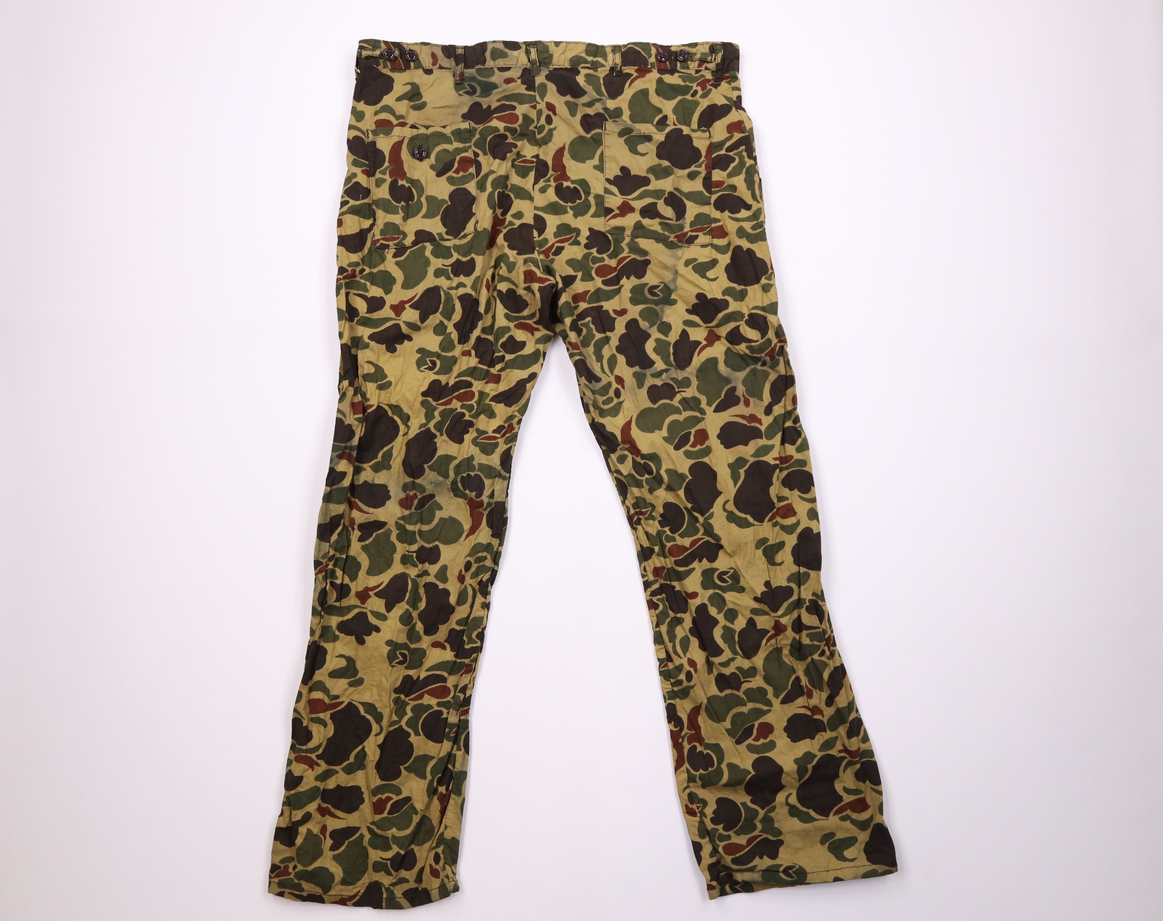 Vintage Vintage 70s Streetwear Frogskin Camouflage Wide Leg Pants Size US 36 / EU 52 - 11 Thumbnail