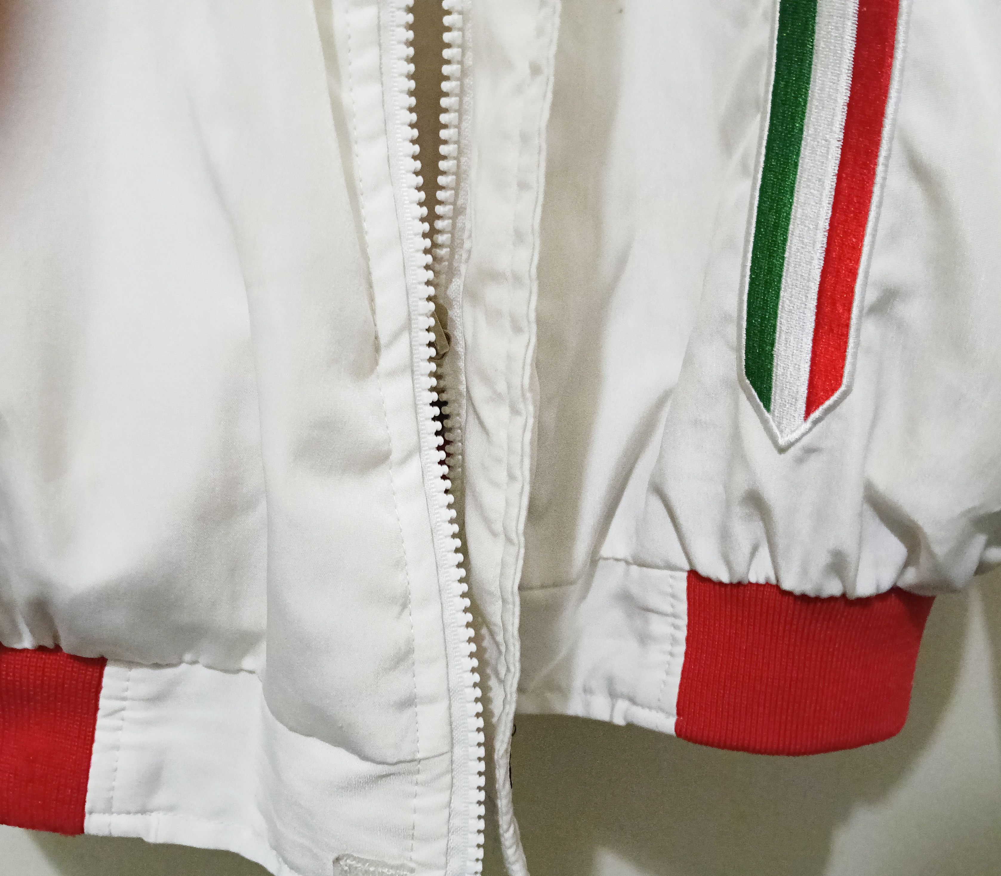 Ferrari F1 Italia late 90s Y2K Ferrari While Bomber Size XL / US 12-14 / IT 48-50 - 7 Thumbnail