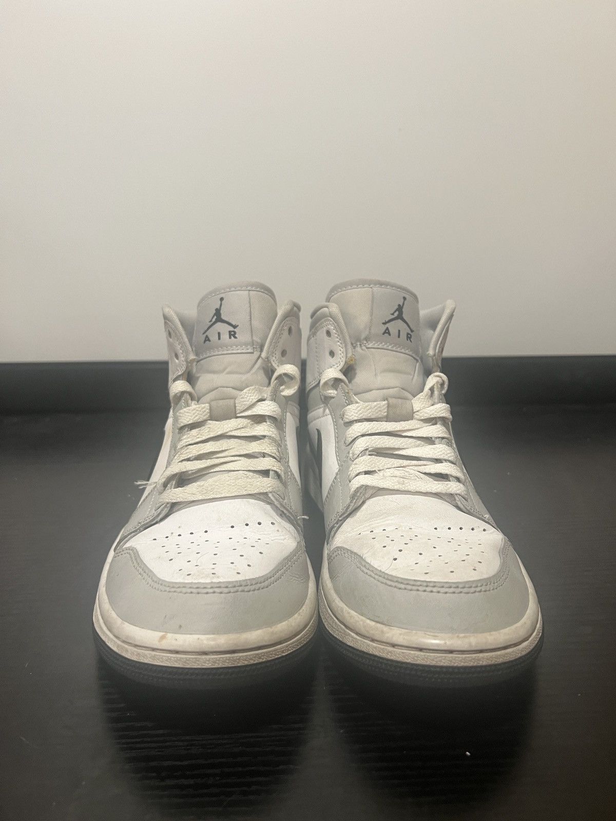 Jordan Brand SIZE 7.5 W0MAN - Nike Air Jordan 1 Mid Grey Fog Size US 7.5 / IT 37.5 - 2 Thumbnail