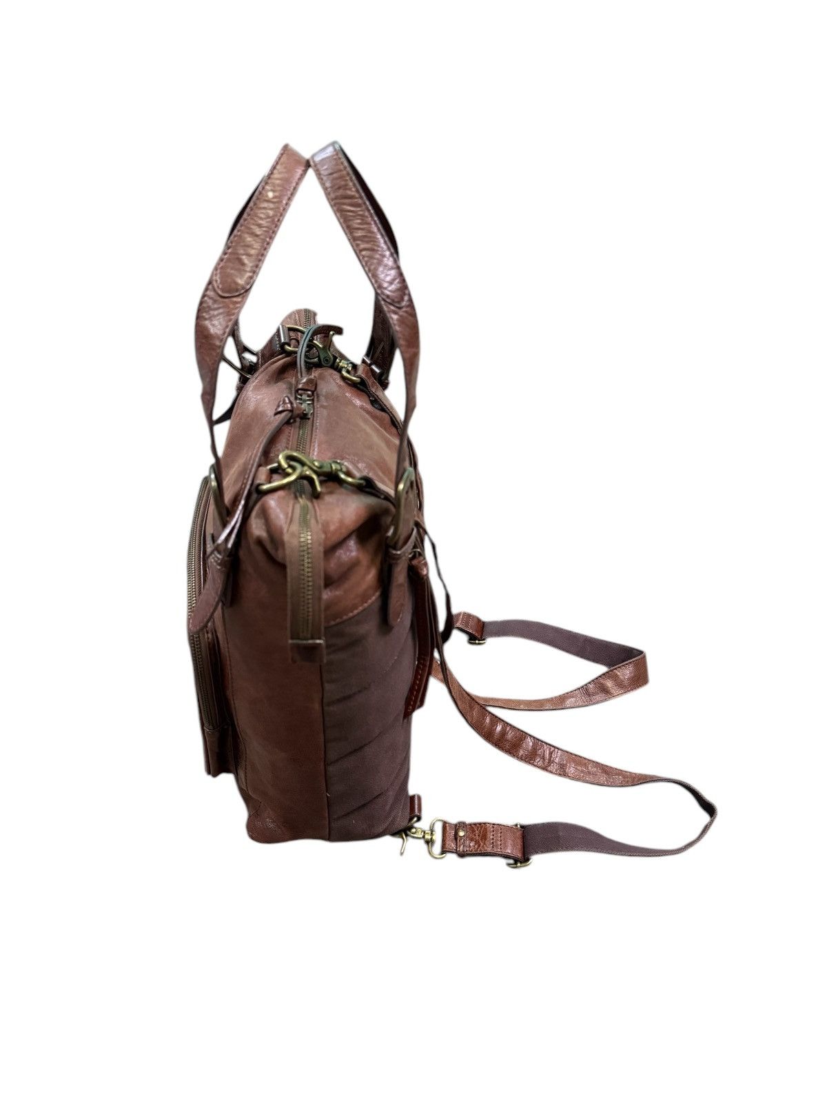 Leather DAKOTA CANVAS LEATHER 2 WAY SHOULDER BACKPACK Size ONE SIZE - 15 Thumbnail