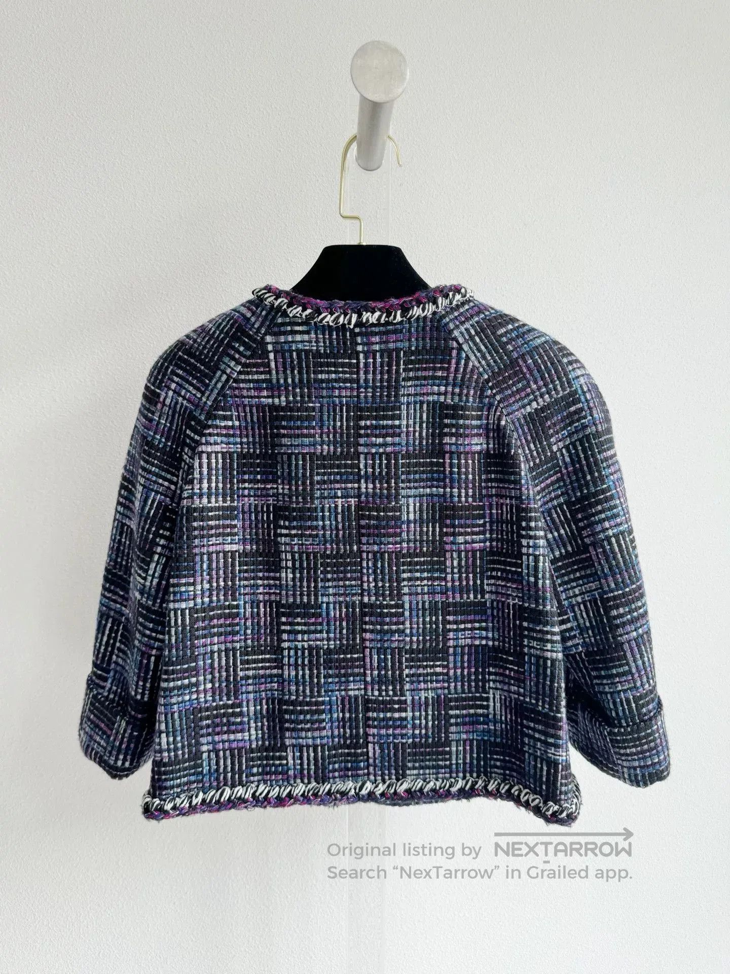 Chanel Chanel Purple Tweed Short Coat. Size XS / US 0-2 / IT 36-38 - 5 Thumbnail