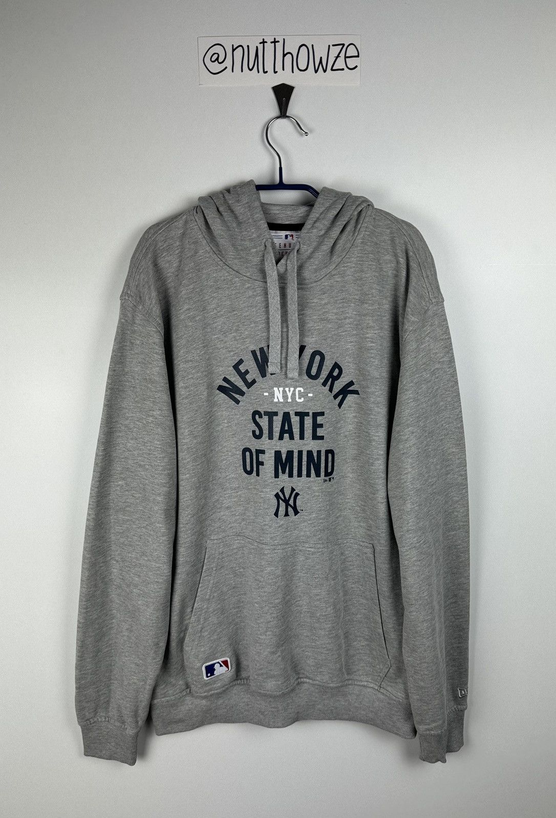 MLB New Era MLB New York Yankees NYC Grey Pullover Hoodie Size US XL / EU 56 / 4 - 1 Thumbnail