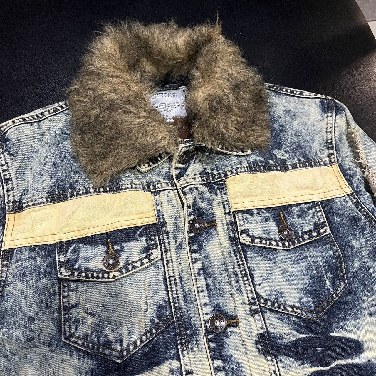 If Six Was Nine × Japanese Brand × Le Grande Bleu (L.G.B.) thanarat 1997 stonewashed denim distressed jacket if6was9 Size US M / EU 48-50 / 2 - 6 Thumbnail