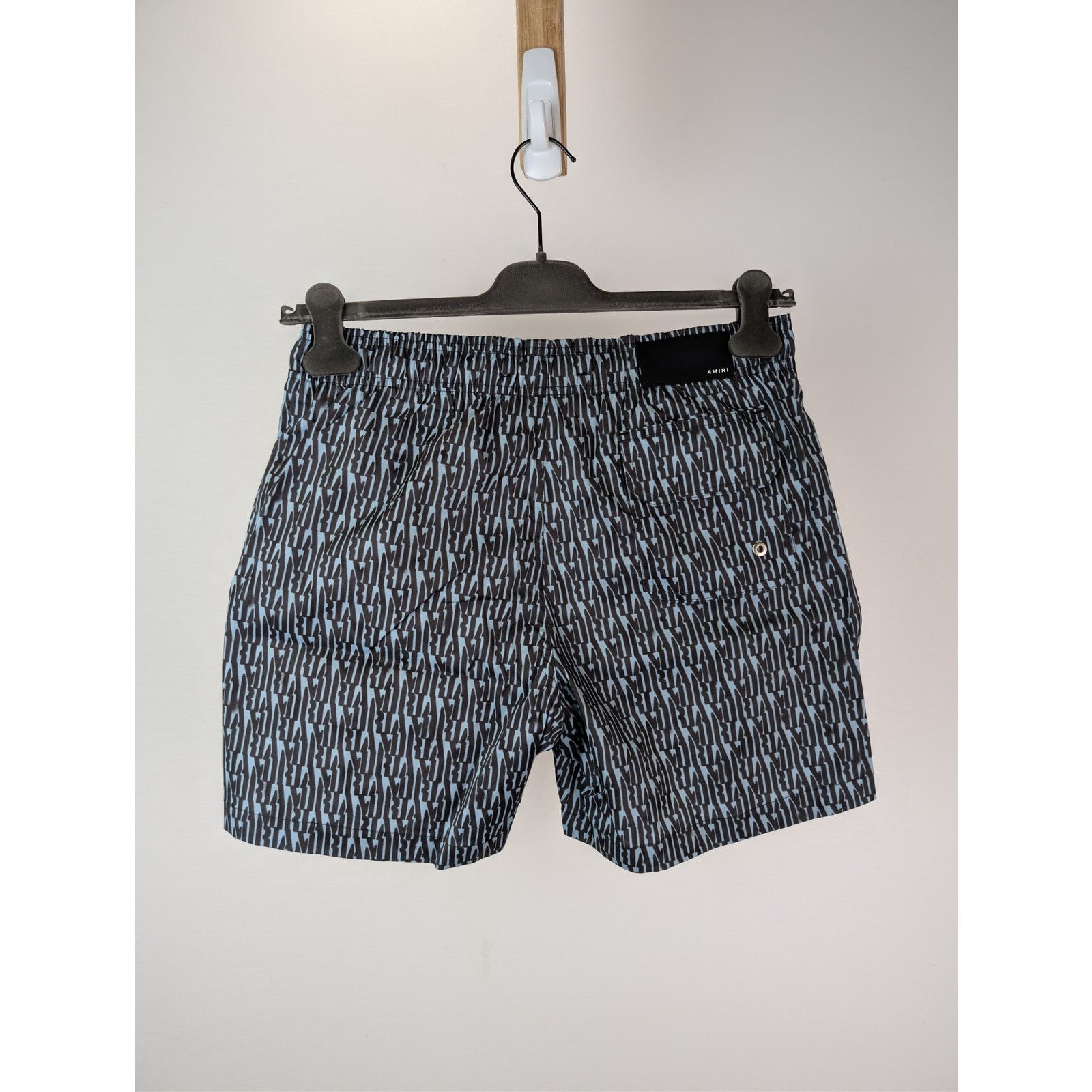 Amiri o1rshd1 Allover Amiri Swim Trunk Short in Dusty Blue Size US 30 / EU 46 - 16 Thumbnail