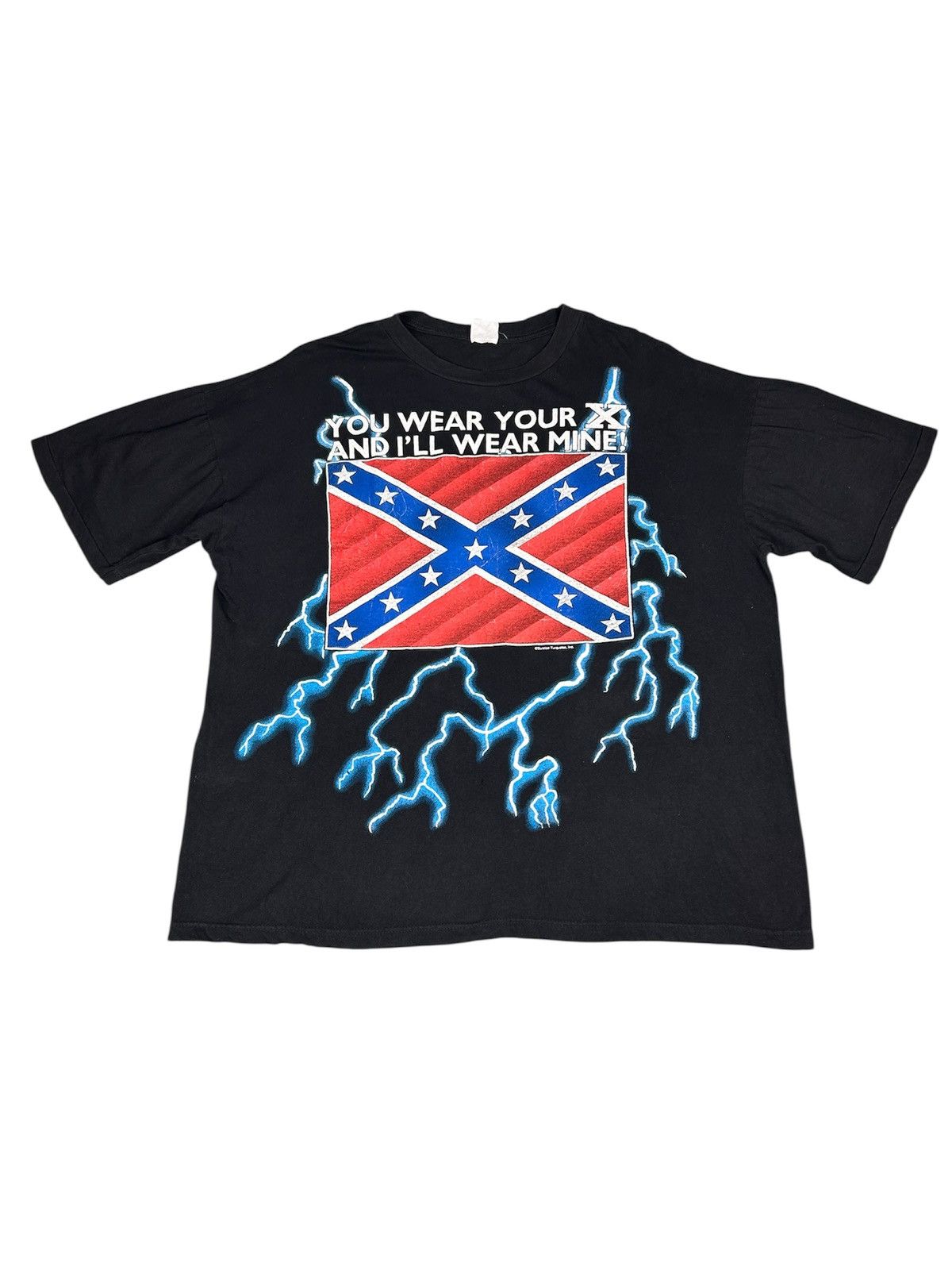 Vintage Vintage 90’s Thunder Rebel T-shirt Size US XXL / EU 58 / 5 - 1 Thumbnail