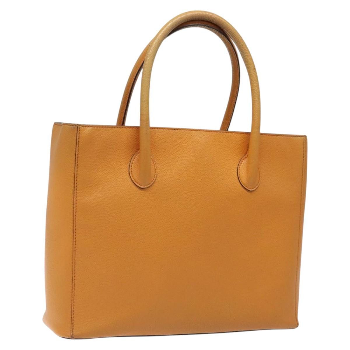 Celine CELINE Hand Bag Leather Orange Size ONE SIZE - 1 Thumbnail