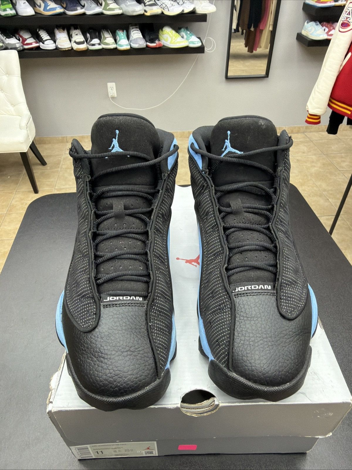 Jordan Brand Size 11 - Air Jordan Retro 13 Black University Blue White Size US 11 / EU 44 - 5 Thumbnail
