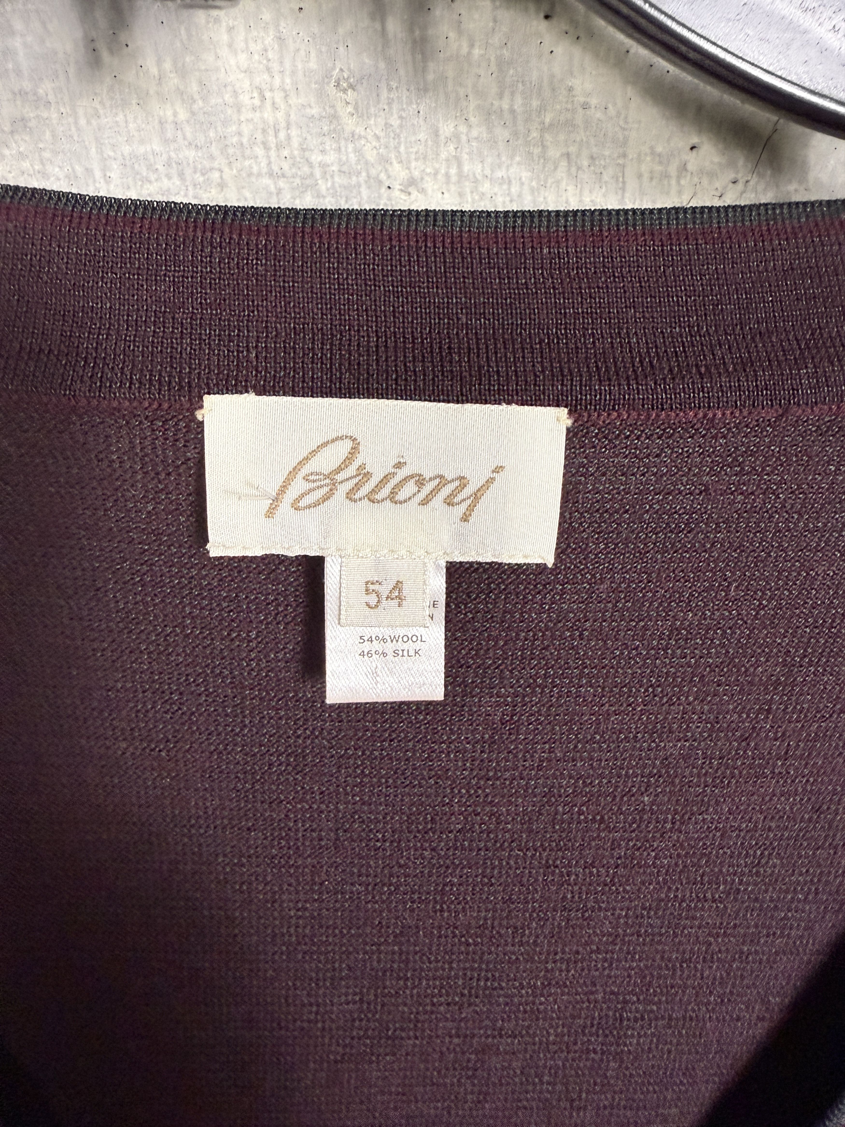 Brioni $1395 Brioni V-Neck Silk Blend Cardigan sweater Size US L / EU 52-54 / 3 - 3 Thumbnail